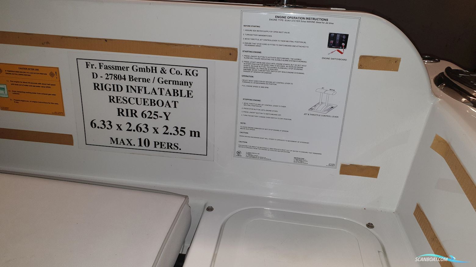 Fassmer RIR-625-Y RIB TENDER