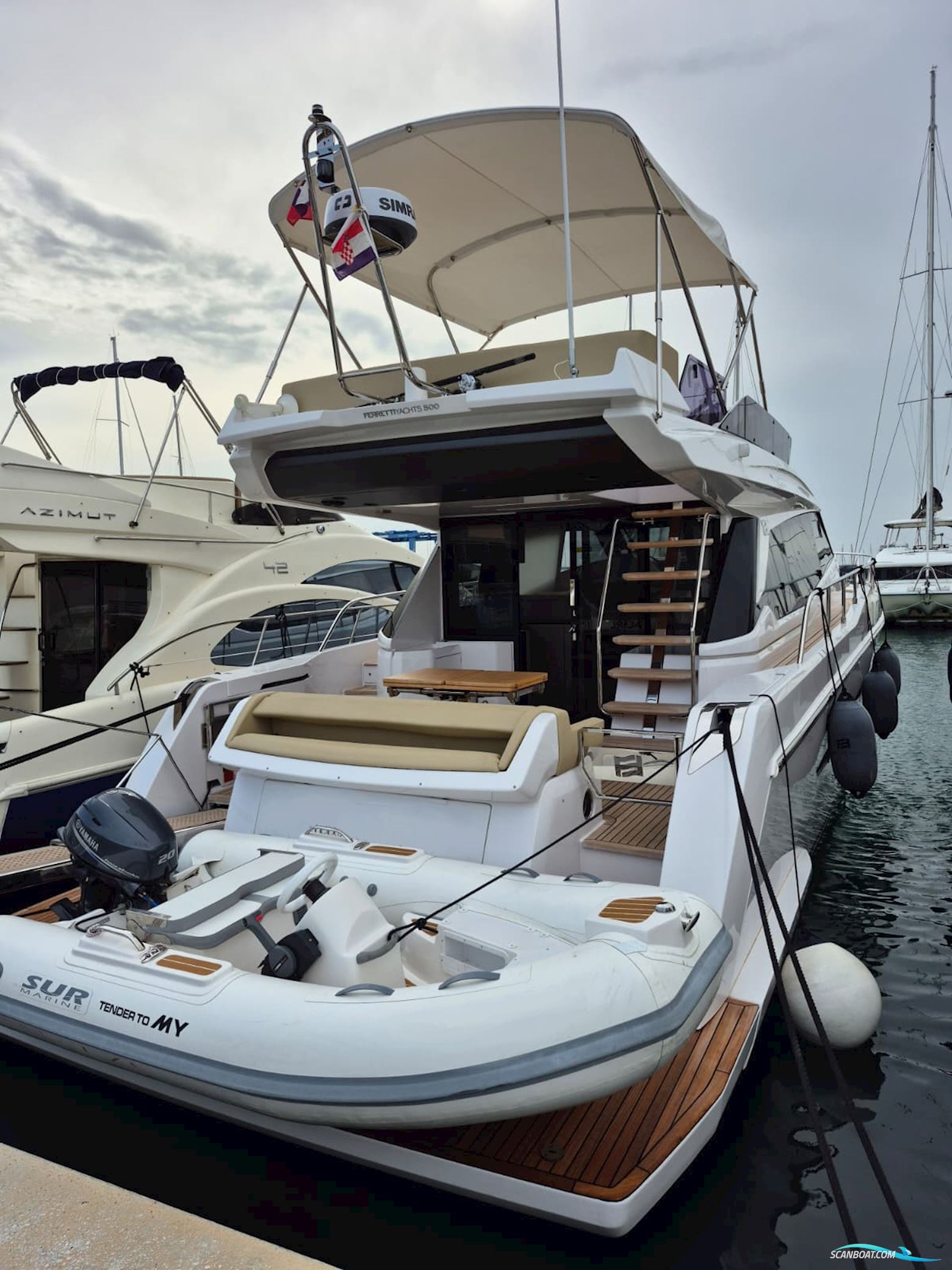 Ferretti 500 Motorboot 2024, mit Cummins motor, Kroatien
