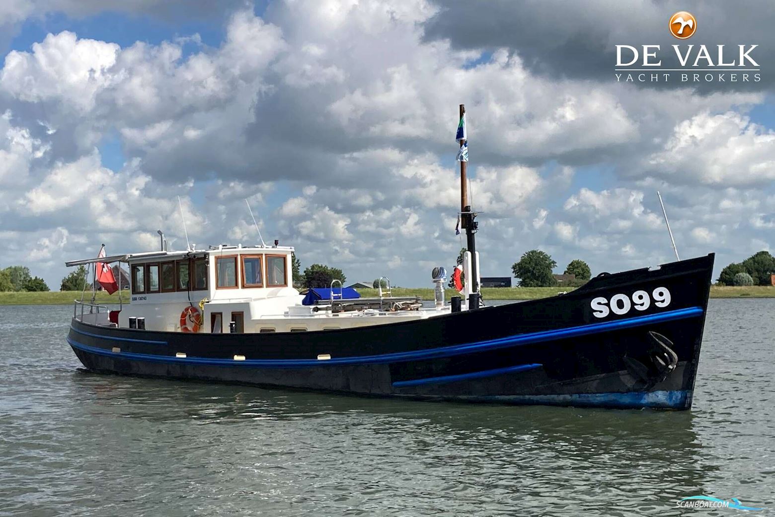 Figee Steilsteven Motorboot 1948, mit DAF motor, Niederlande