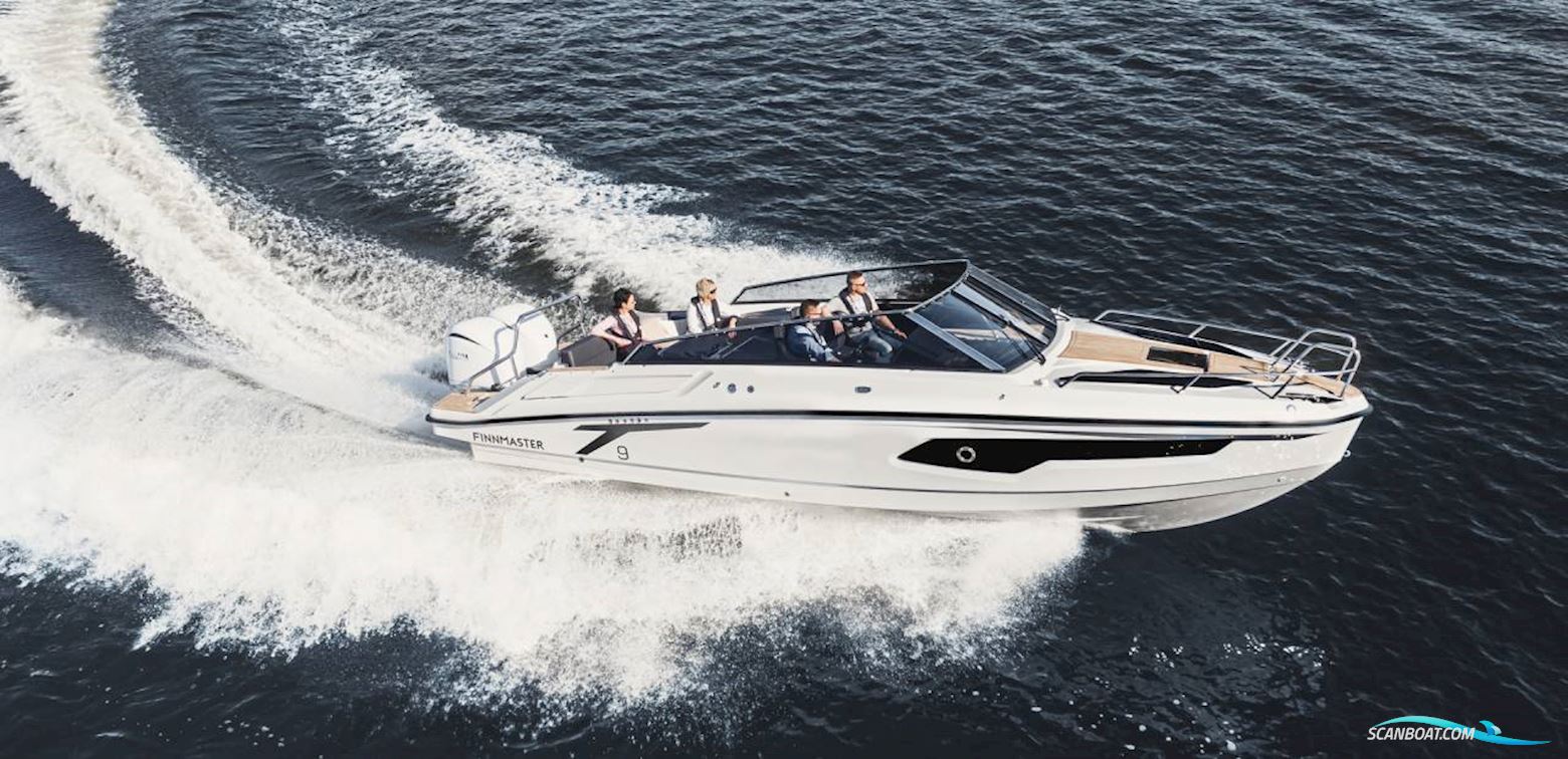 Finnmaster T9 - 2 X F300 Yamaha/Udstyr Motorboot 2023, mit Yamaha 2 X F300 Joystick motor, Dänemark