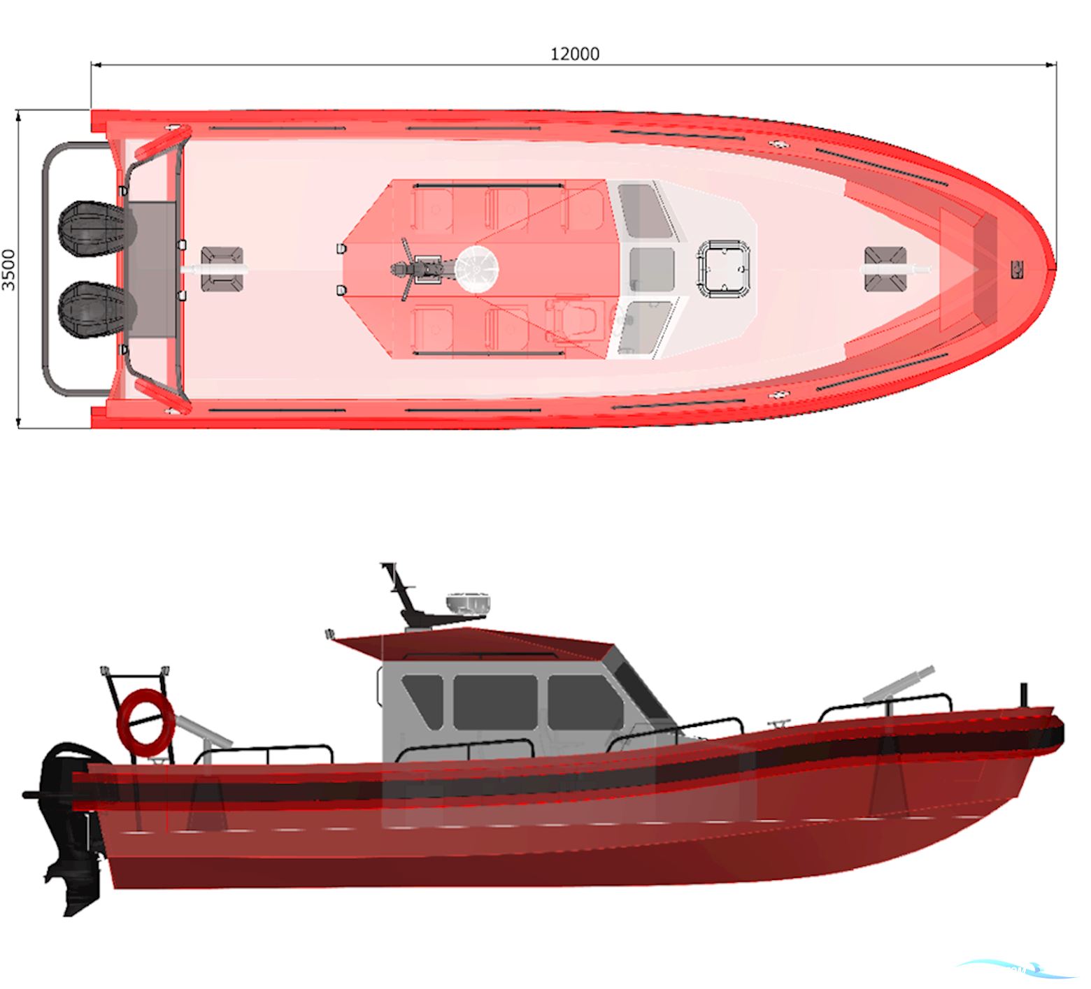 Fire And Rescue Boat Phs-R1200 Motorboot 2023, Polen