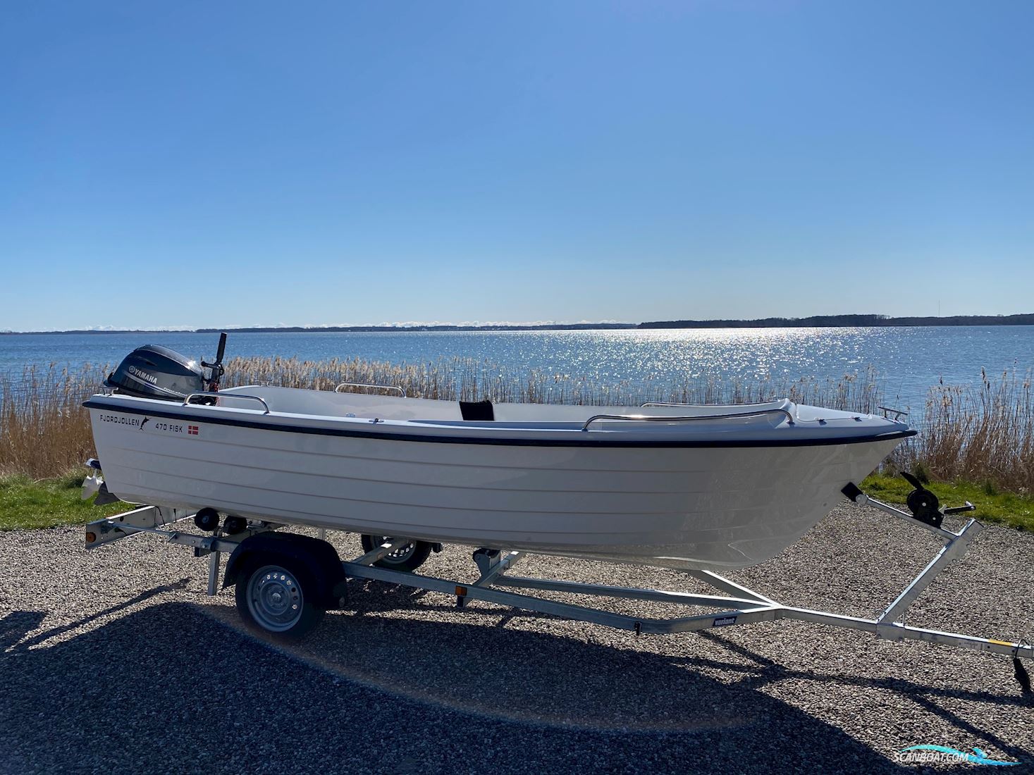 Fjordjollen 470 Fisk på Lager Motorboot 2024, Dänemark