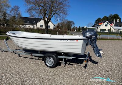 Fjordjollen 470 Fisk på Lager Motorboot 2026, Dänemark