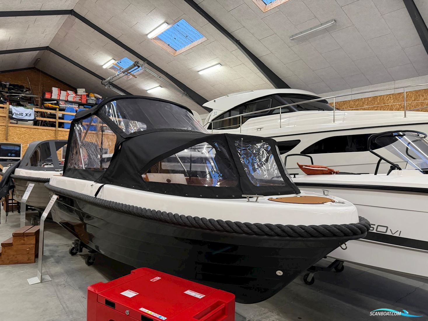 Fjordjollen 500 Classic Høj Kaleche Motorboot 2026, mit Yamaha motor, Dänemark