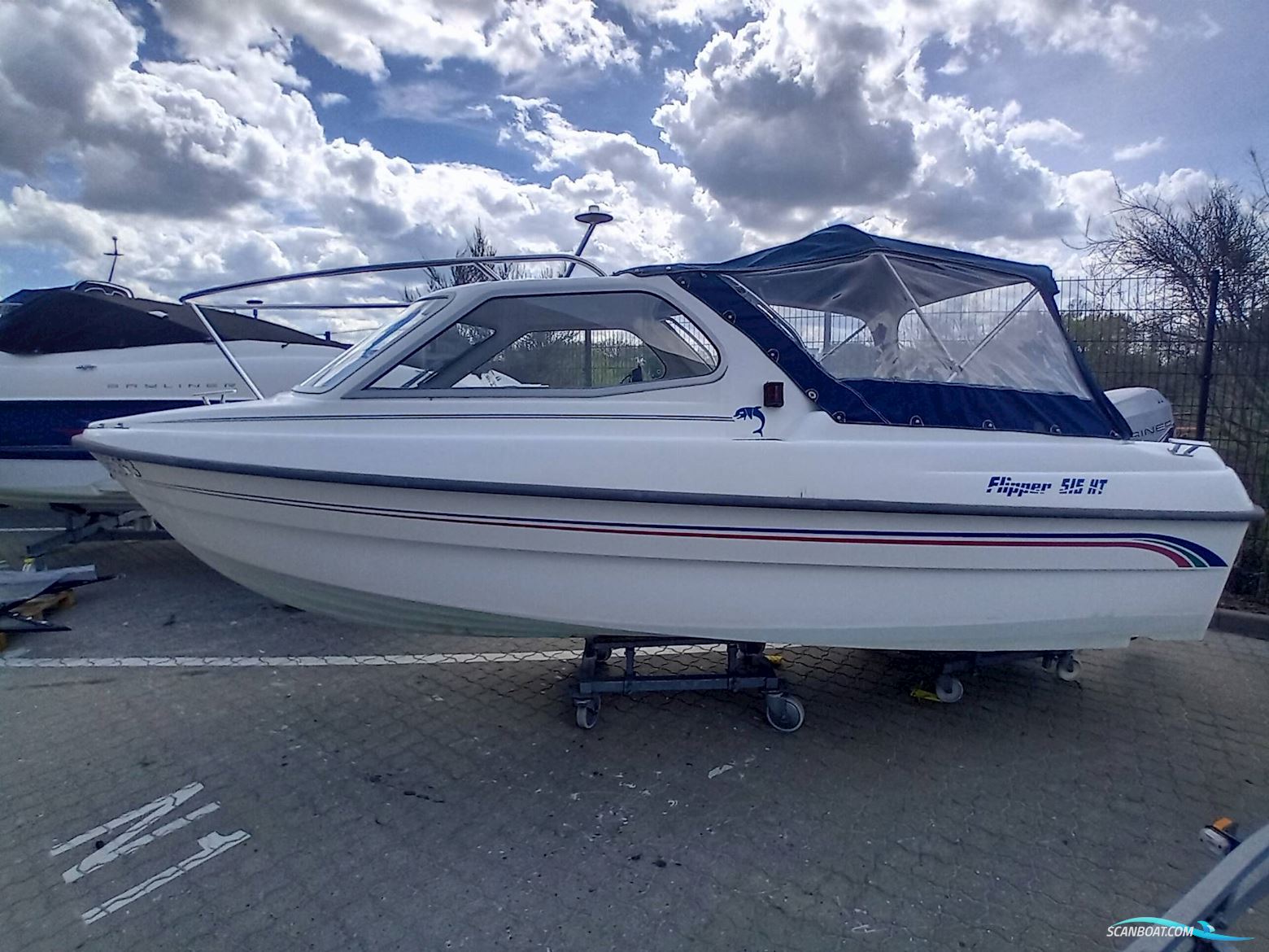 Flipper 515 HT M/50hk Mariner 4-takt Motorboot 1999, mit Mariner motor, Dänemark