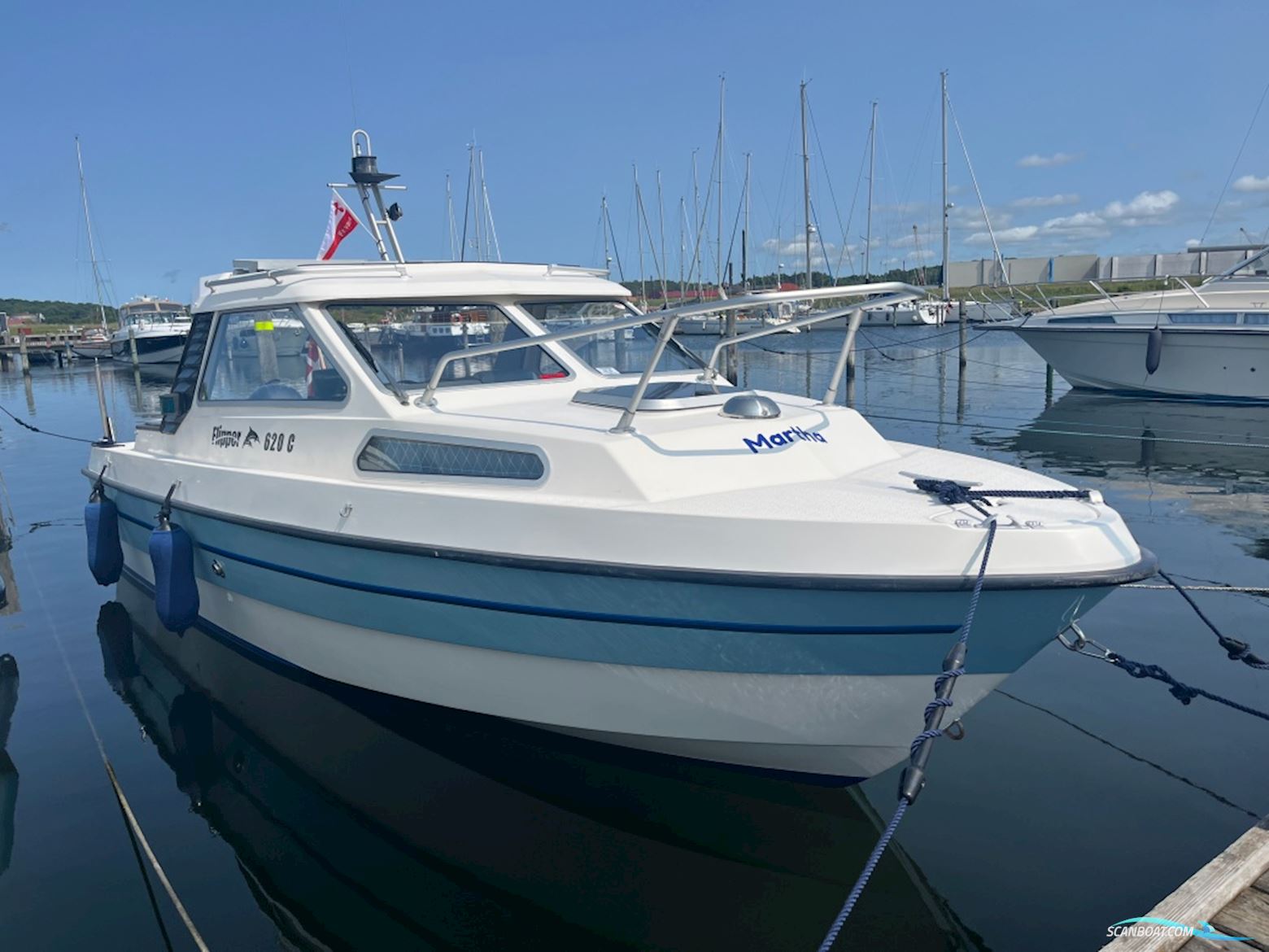 Flipper 620 C Motorboot 1993, mit Yamaha motor, Dänemark