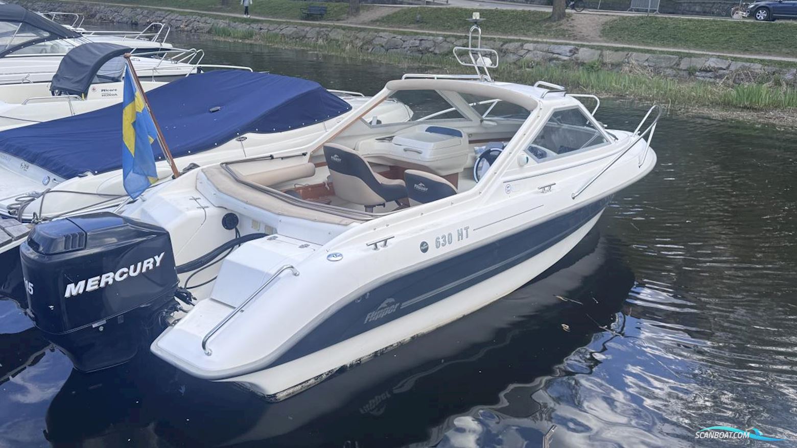 Flipper 630 HT Motorboot 2008, mit Mercury motor, Sweden