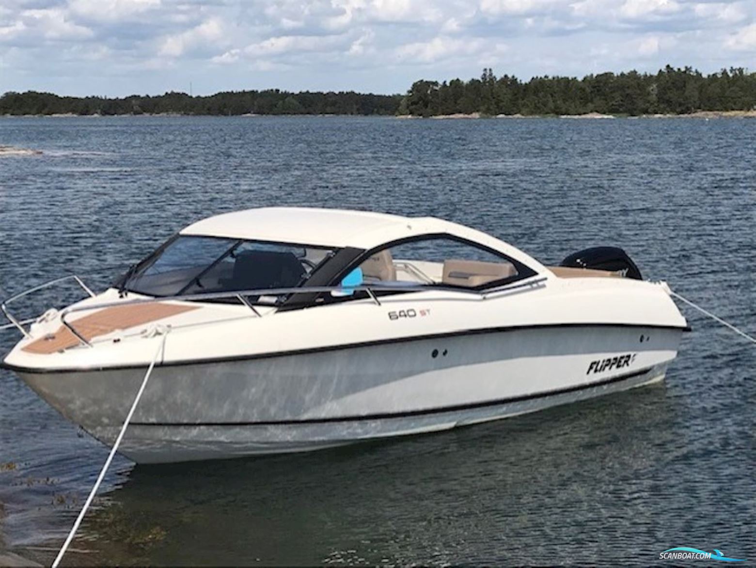 Flipper 640 ST Motorboot 2014, mit Mercury F115 motor, Sweden