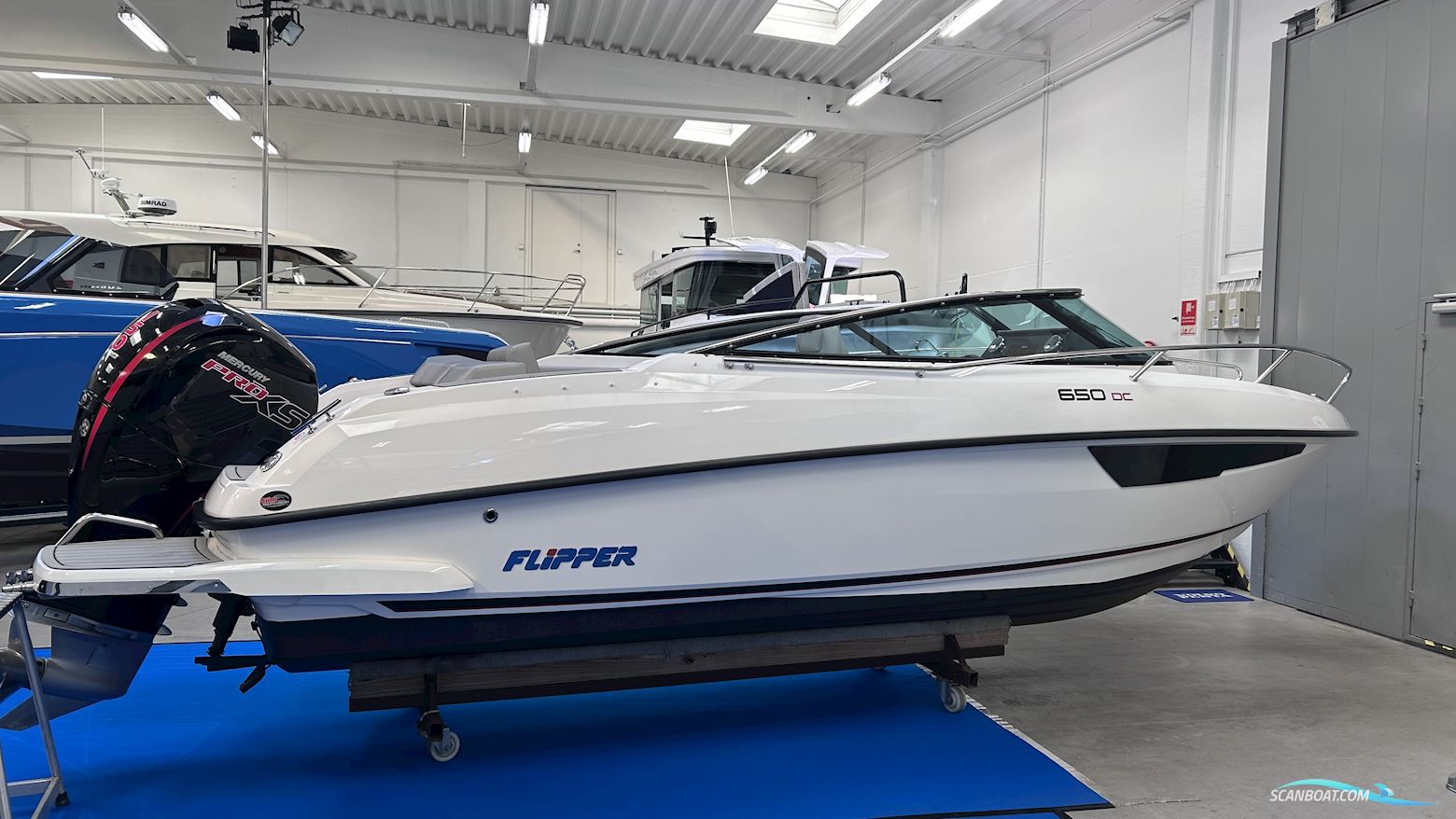 Flipper 650 DC Motorboot 2022, mit Mercury 150 hk 4-Takt Pro XS motor, Dänemark