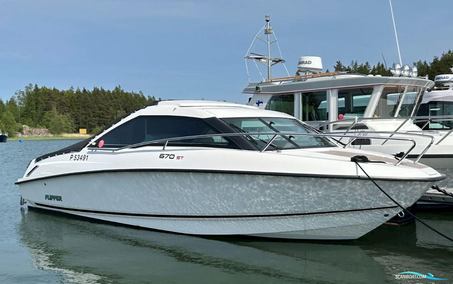 Flipper 670 ST Motorboot 2017, mit Mercury motor, Sweden