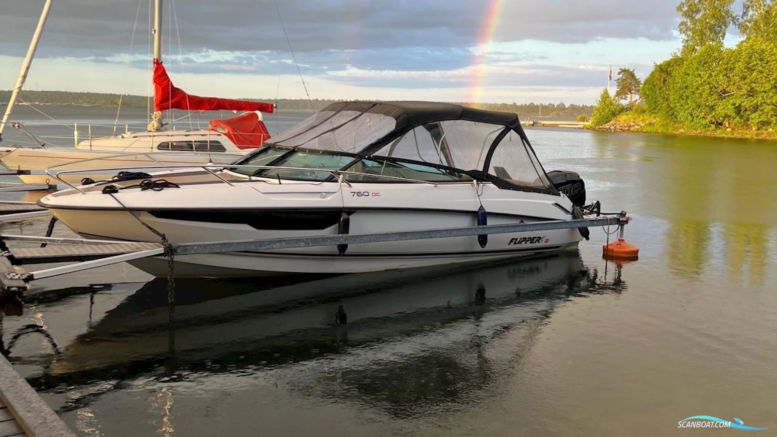Flipper 760 DC Motorboot 2017, mit Mercury motor, Sweden