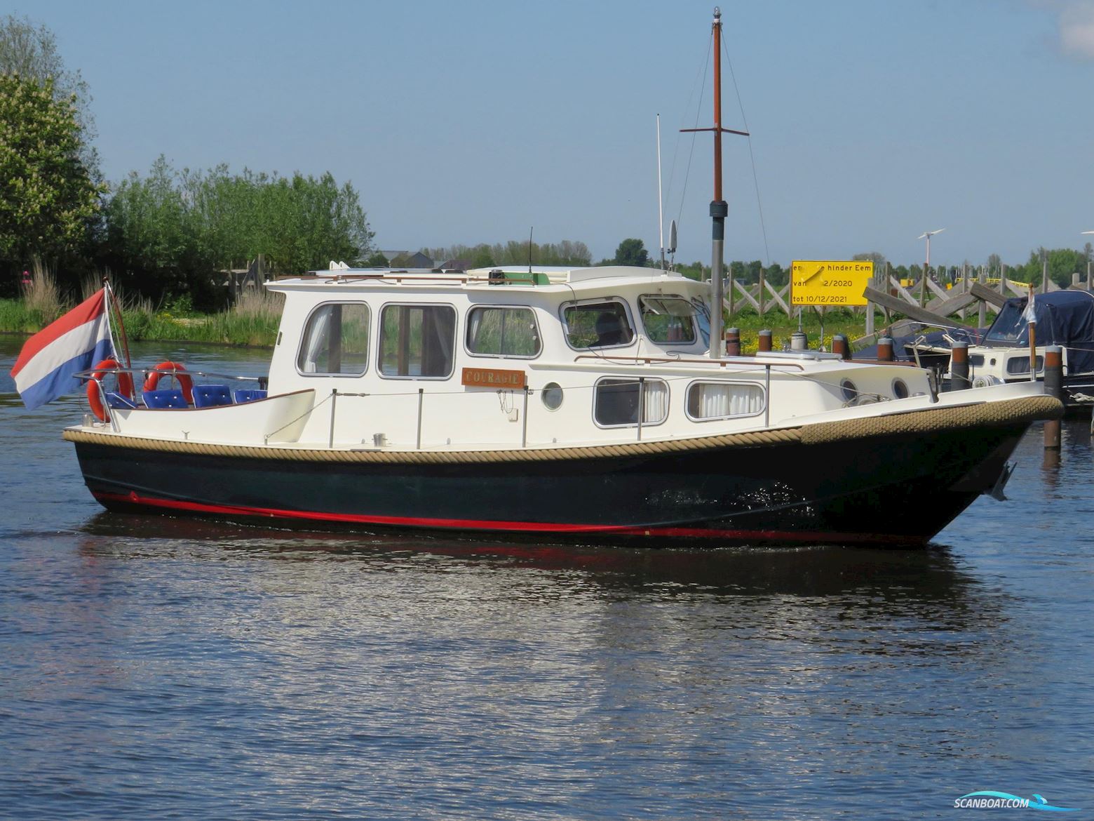 Gillissen Vlet 9.70 OK Motorboot 1972, mit Peugeot Diesel motor, Niederlande