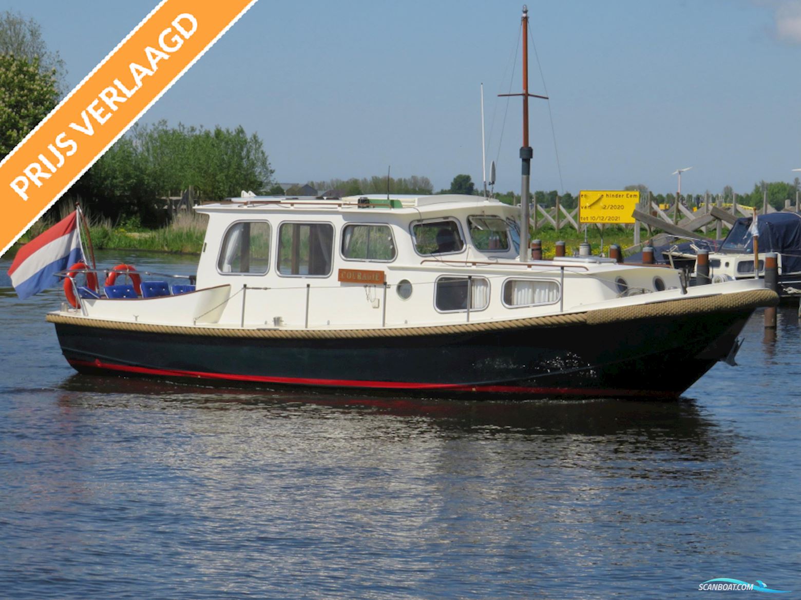 Gillissen Vlet 9.70 OK Motorboot 1972, mit Peugeot Diesel motor, Niederlande