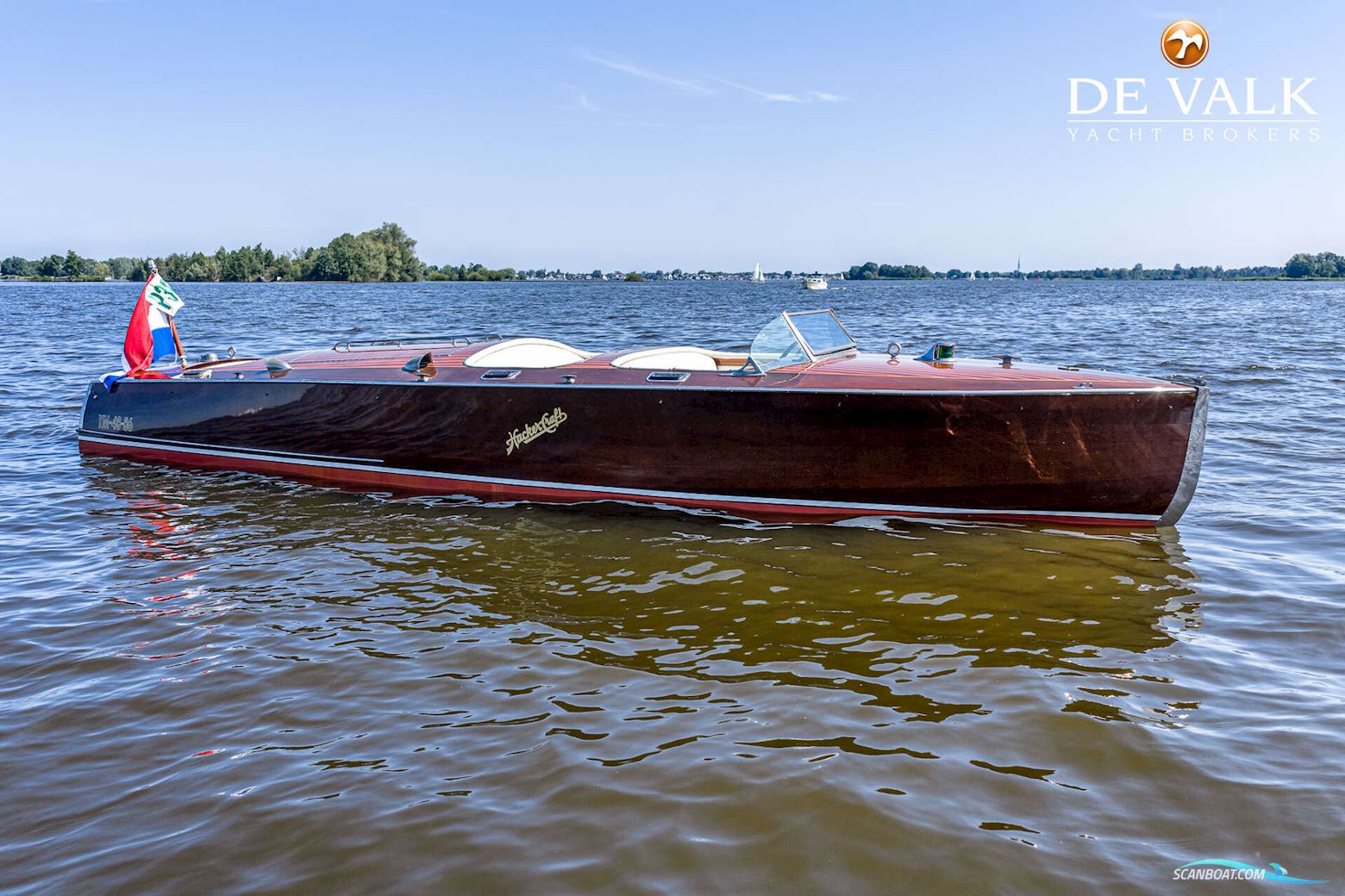 Hacker-Craft Triple Cockpit Runabout Motorboot 1989, mit Mercruiser motor, Niederlande