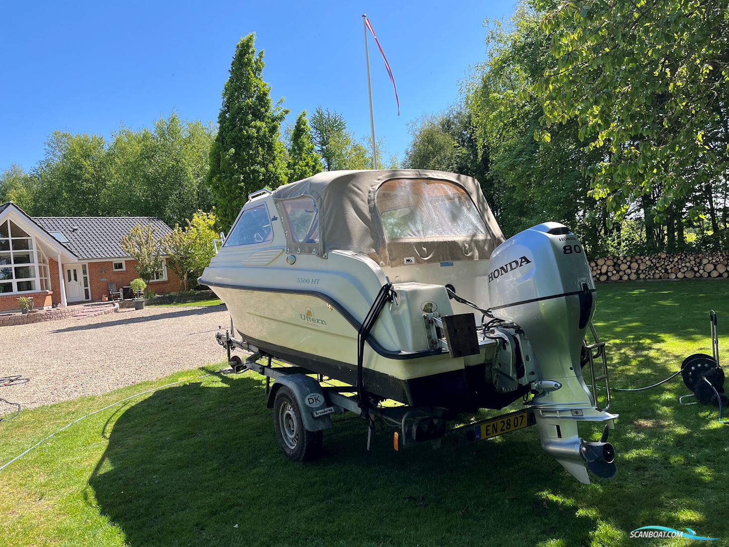 Hardtop Motorboot 2001, mit Honda motor, Dänemark