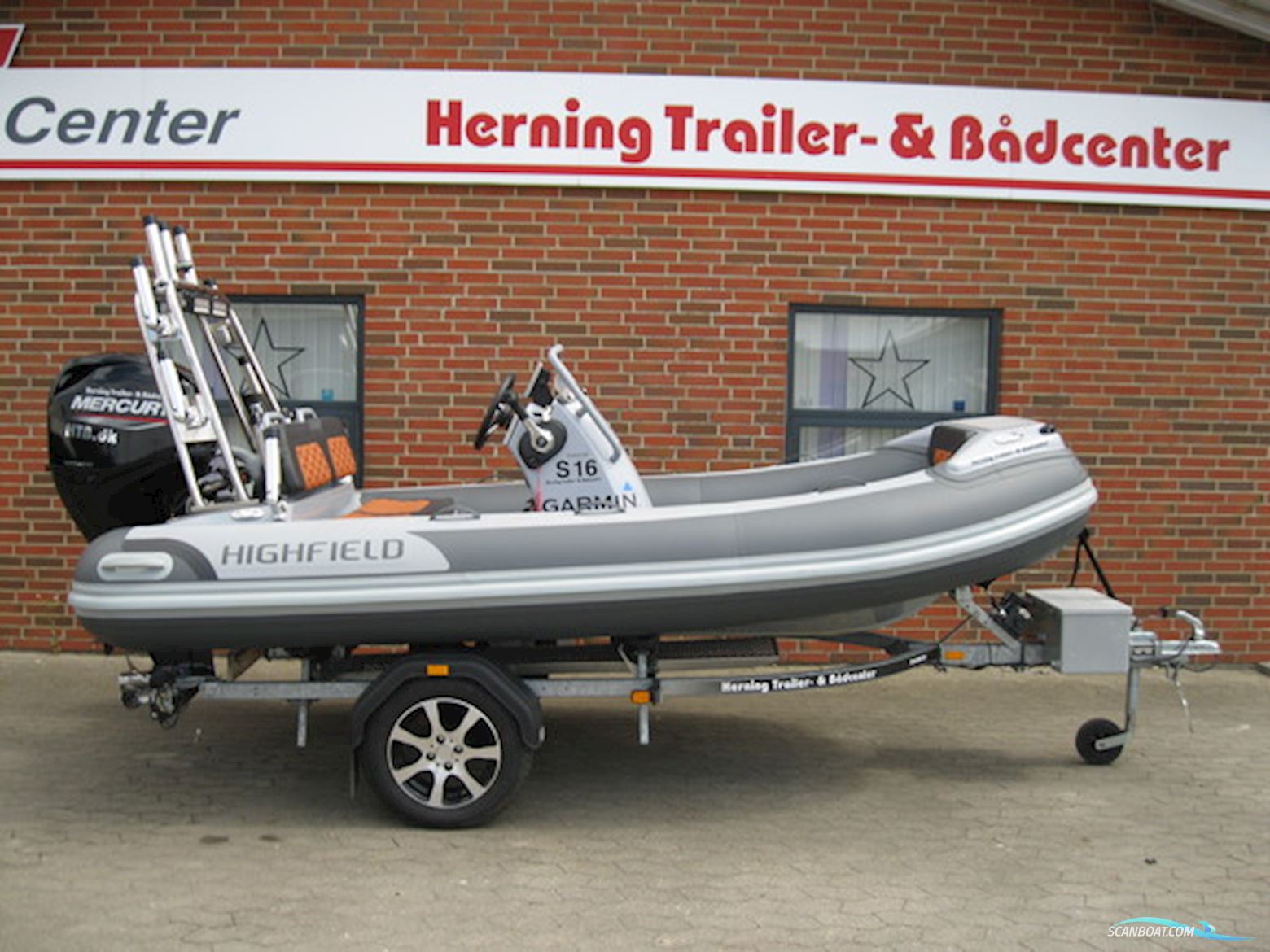 Highfield CL380DL m/Mercury F60 hk EFI 4-takt og Brenderup trailer Motorboot 2024, mit Mercury motor, Dänemark