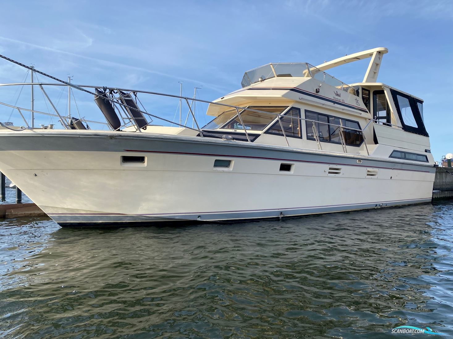 Histar 48 Fly Motorboot 1990, mit Caterpillar motor, Dänemark