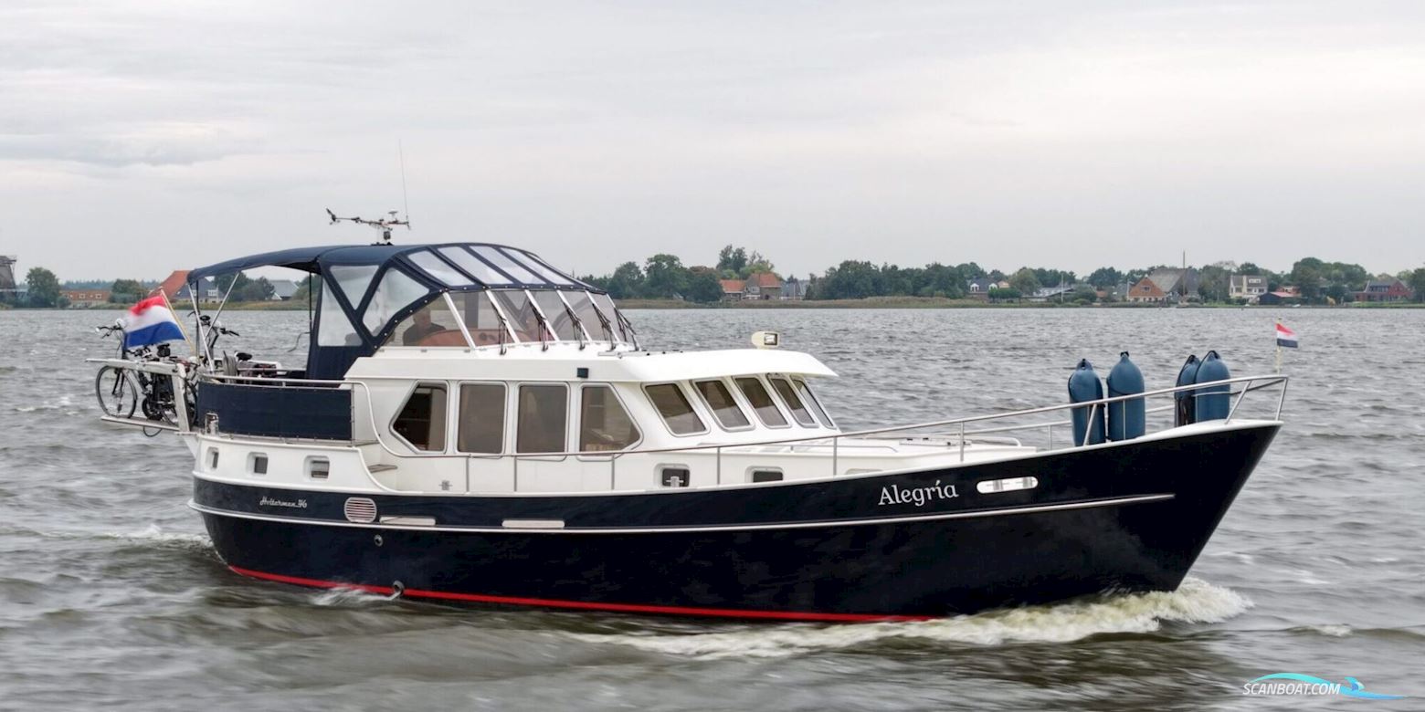 Holterman Kotter 46 AK Cabrio Stabilizers Motorboot 2000, mit Perkins motor, Niederlande