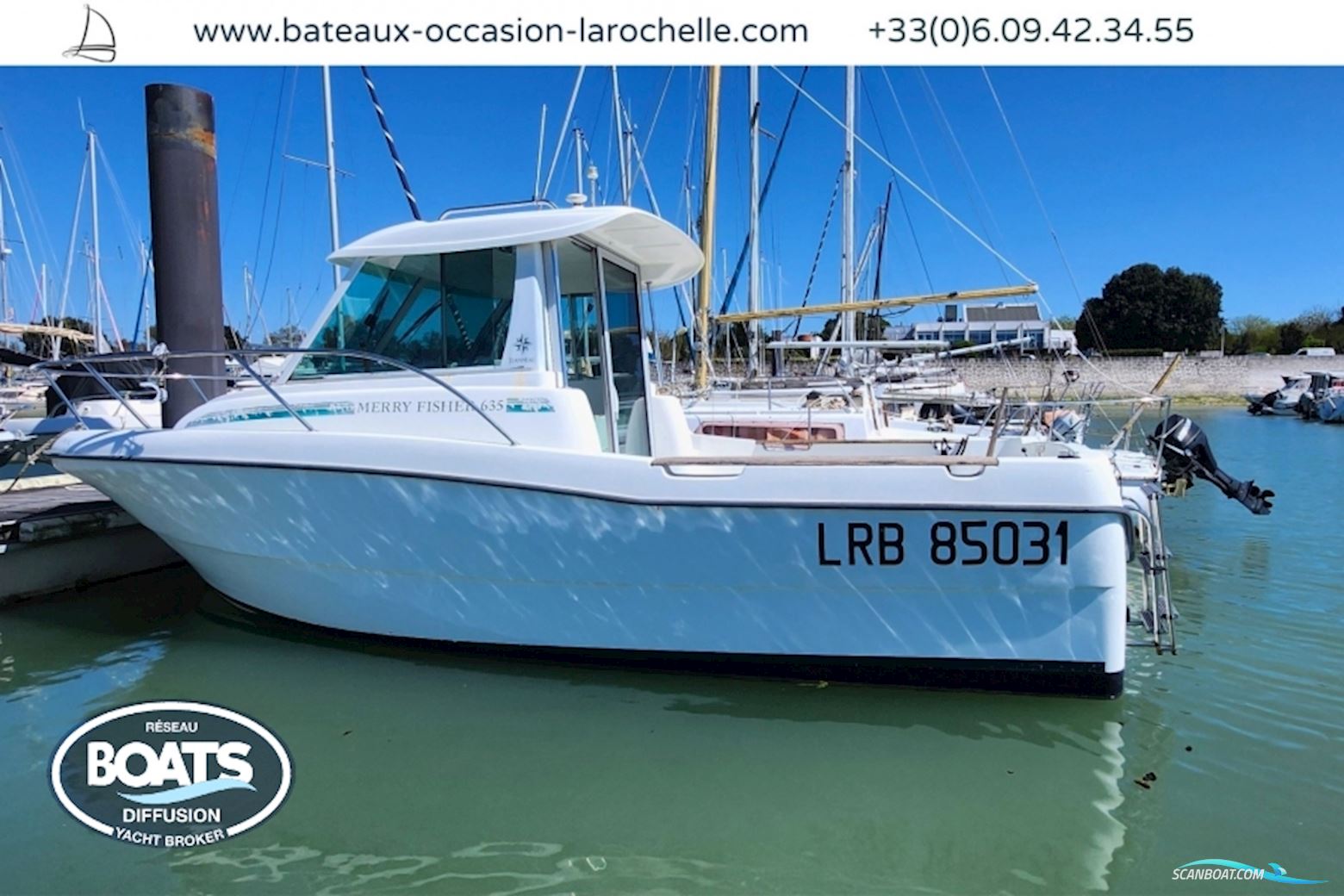 Jeanneau Merry Fisher 635 Motorboot 2003, mit Nannidiesel motor, Frankreich