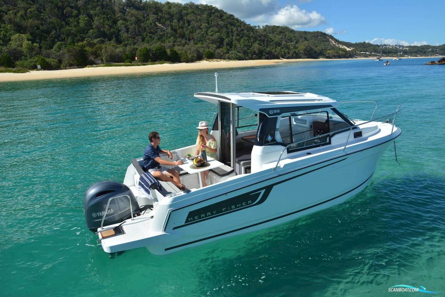 Jeanneau Merry Fisher 695 Serie 2 - 115 HK Yamaha/Udstyr Motorboot 2025, mit Yamaha F115LB motor, Dänemark