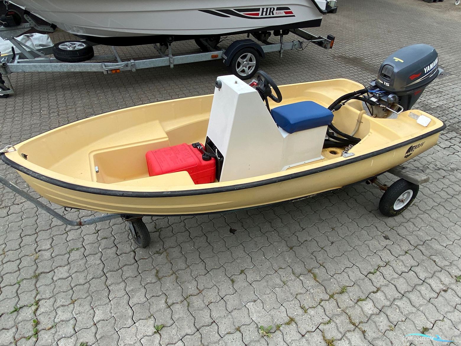 Kmv Whit Jolle Med 15 hk Yamaha Motorboot 2024, mit Yamaha motor, Dänemark