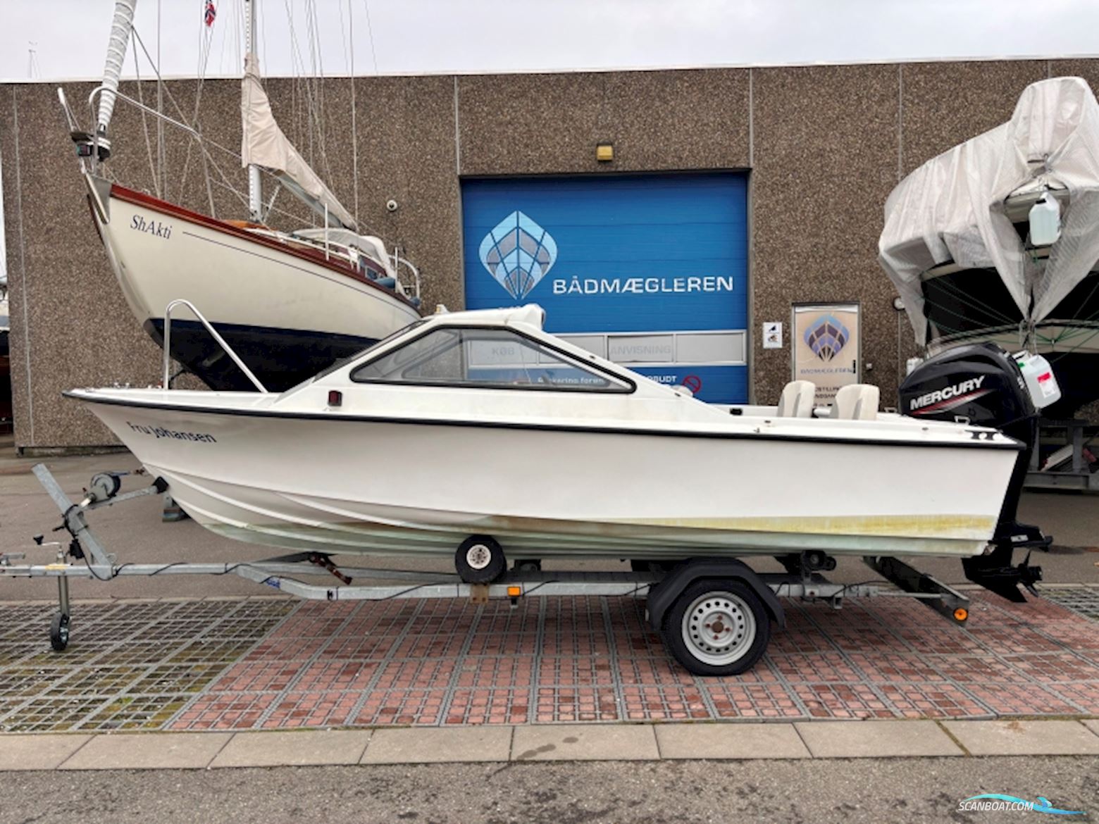 Laxen 510 HT Hardtopbåd Motorboot 1980, mit Mercury motor, Dänemark
