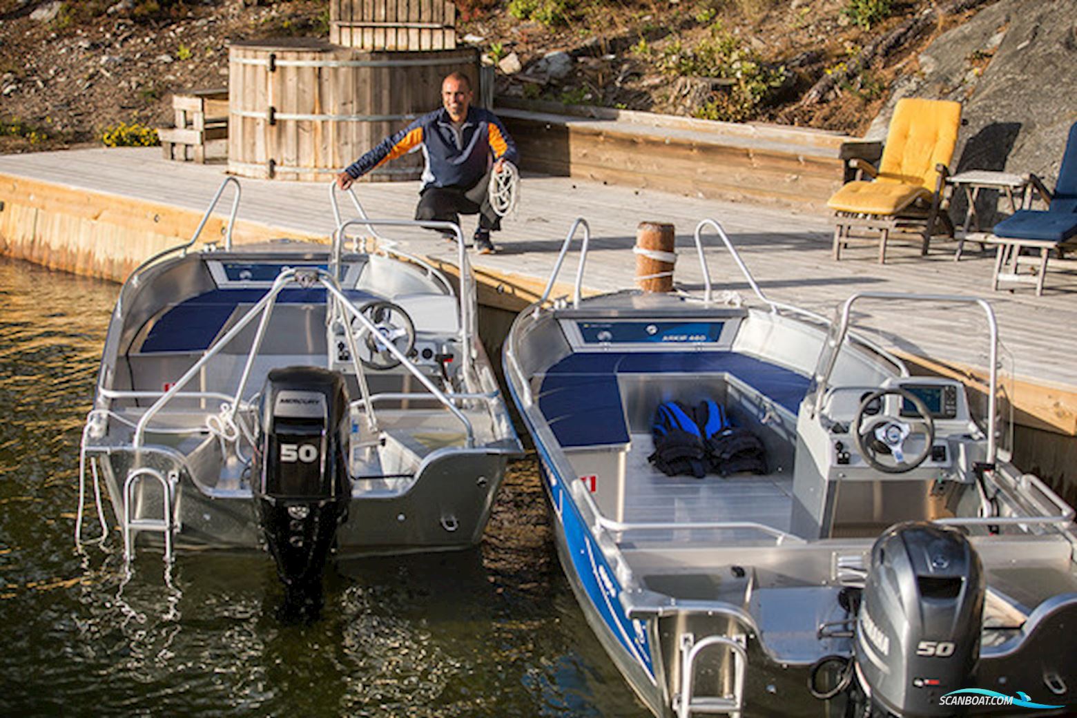 Linder Arkip 460 med 50 hk Mercury-EFI 4 takt og udstyr