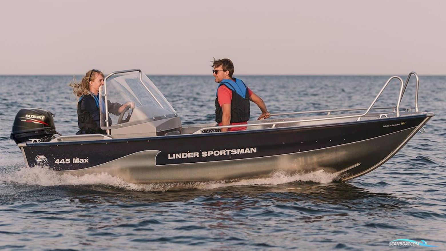 LINDER SPORTSMAN 445 MAX Motorboot 2022, mit Suzuki motor, Sweden