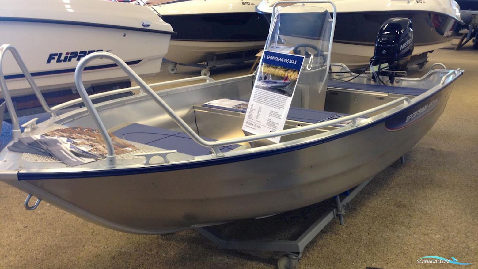 Linder Sportsman 445 Max Motorboot 2022, mit  Mercury motor, Sweden