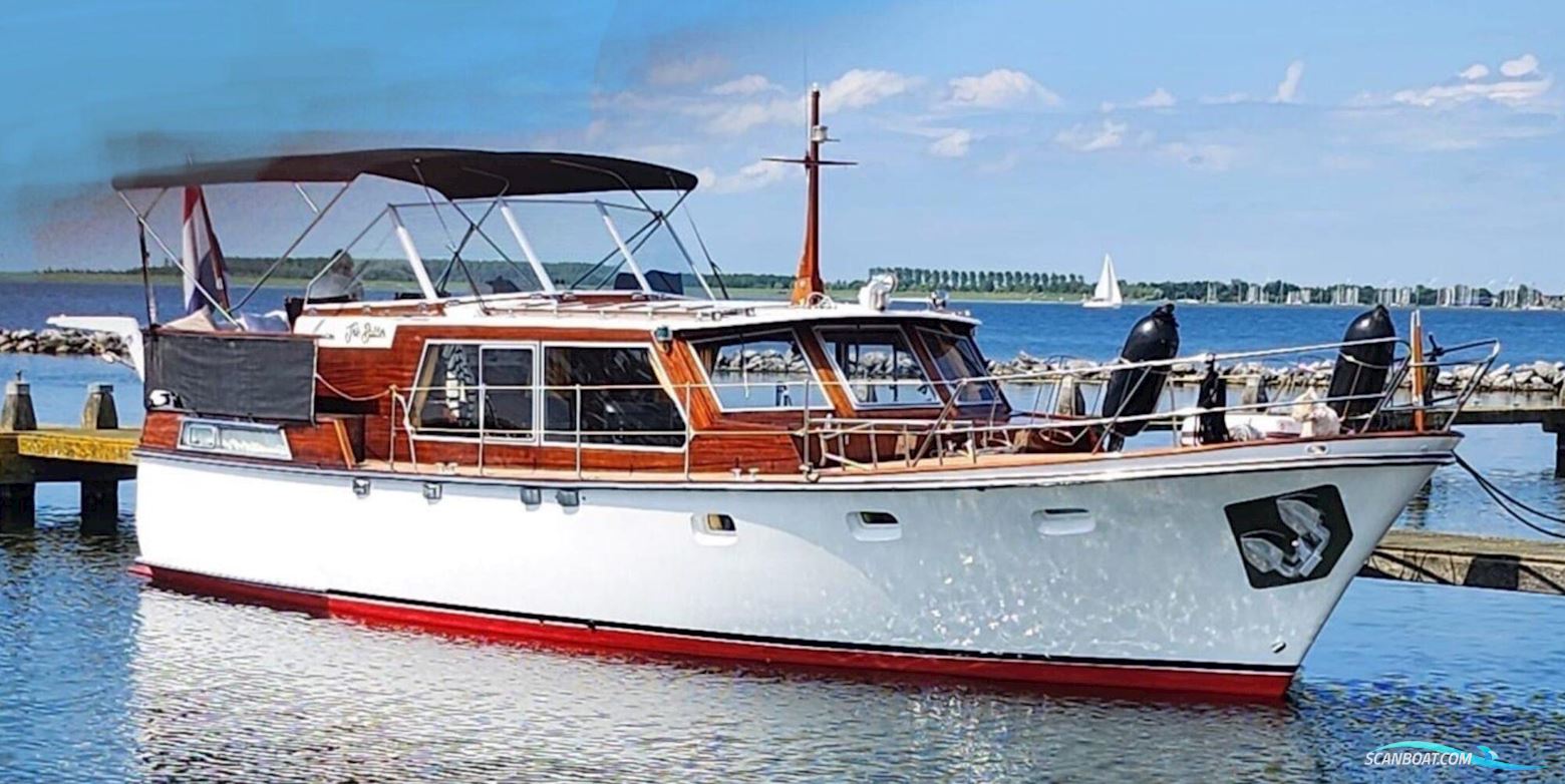 Lowland Rondspant Kruiser 13.00 AK Cabrio Motorboot 1974, mit Vetus Deutz motor, Niederlande