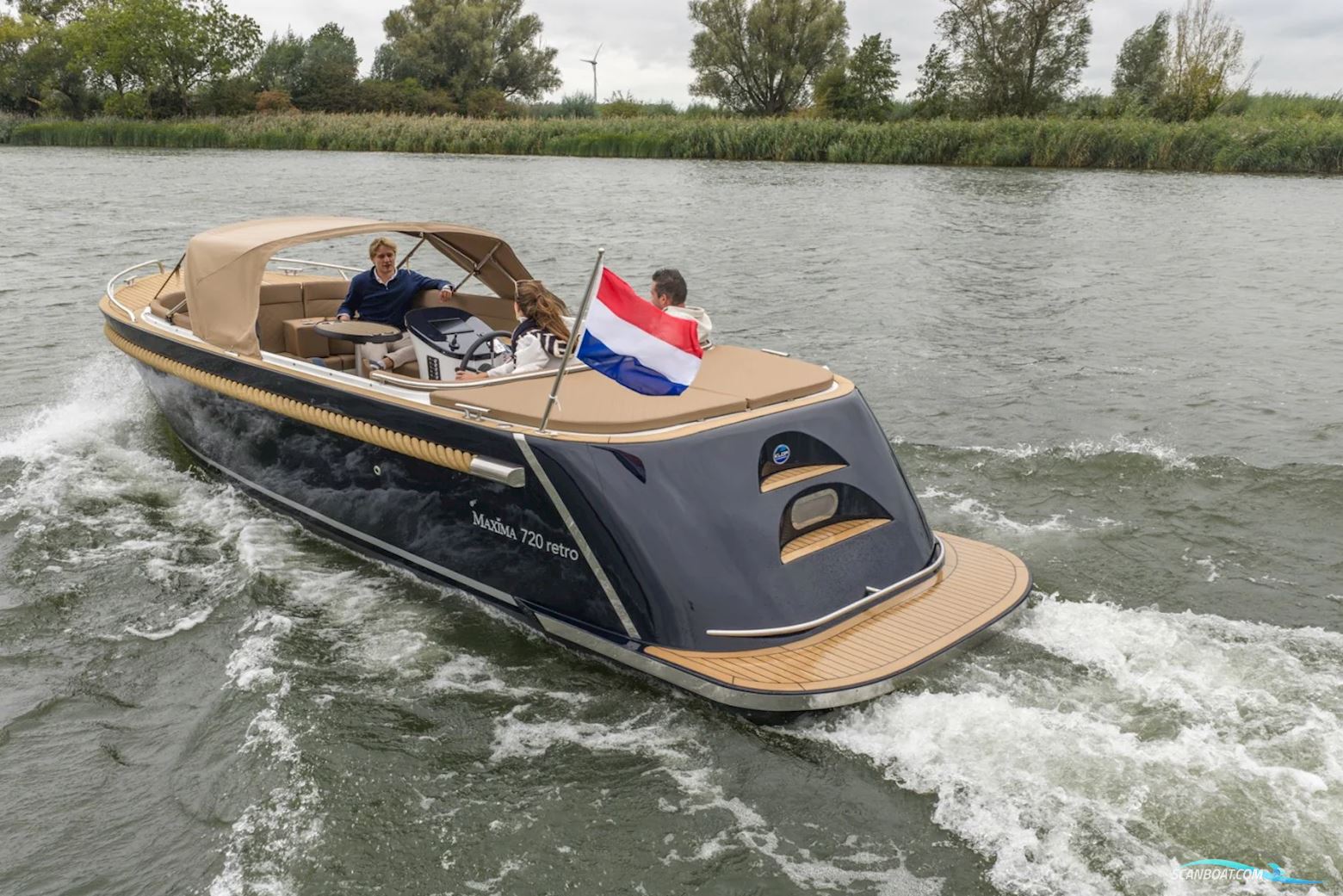 Maxima 720 Retro Motorboot 2026, mit Mercury 20 hk 4-Takt motor, Dänemark
