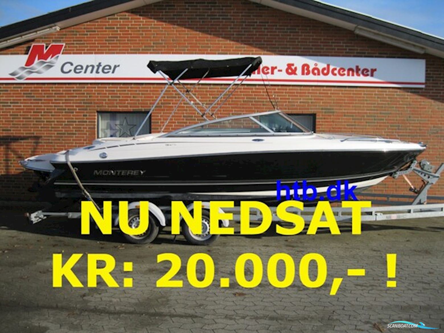 Monterey 194FS m/Volvo Penta 4,3L og trailer - NU NEDSAT KR.: 20.000,- ! Motorboot 2008, mit Volvo Penta motor, Dänemark
