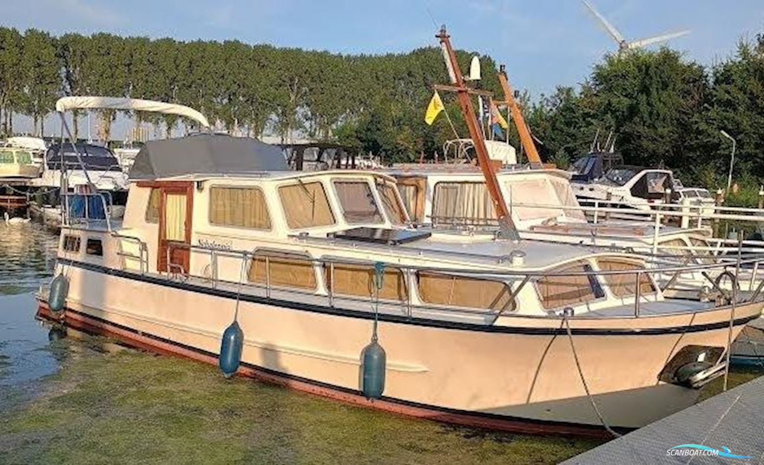 Motor Yacht Biezekruiser 10.70 AK Cabrio Motorboot 1975, mit Mercedes motor, Niederlande
