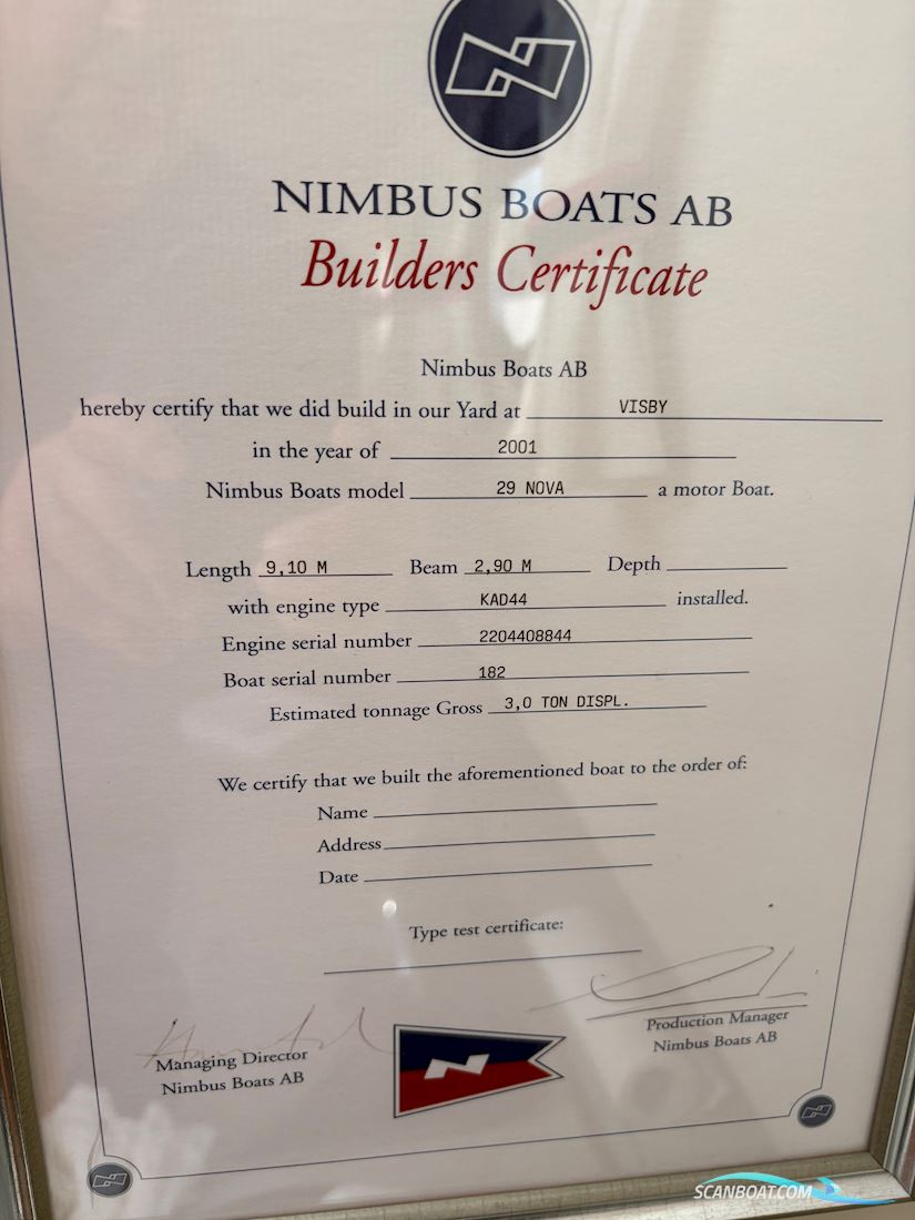 Nimbus 29 Nova