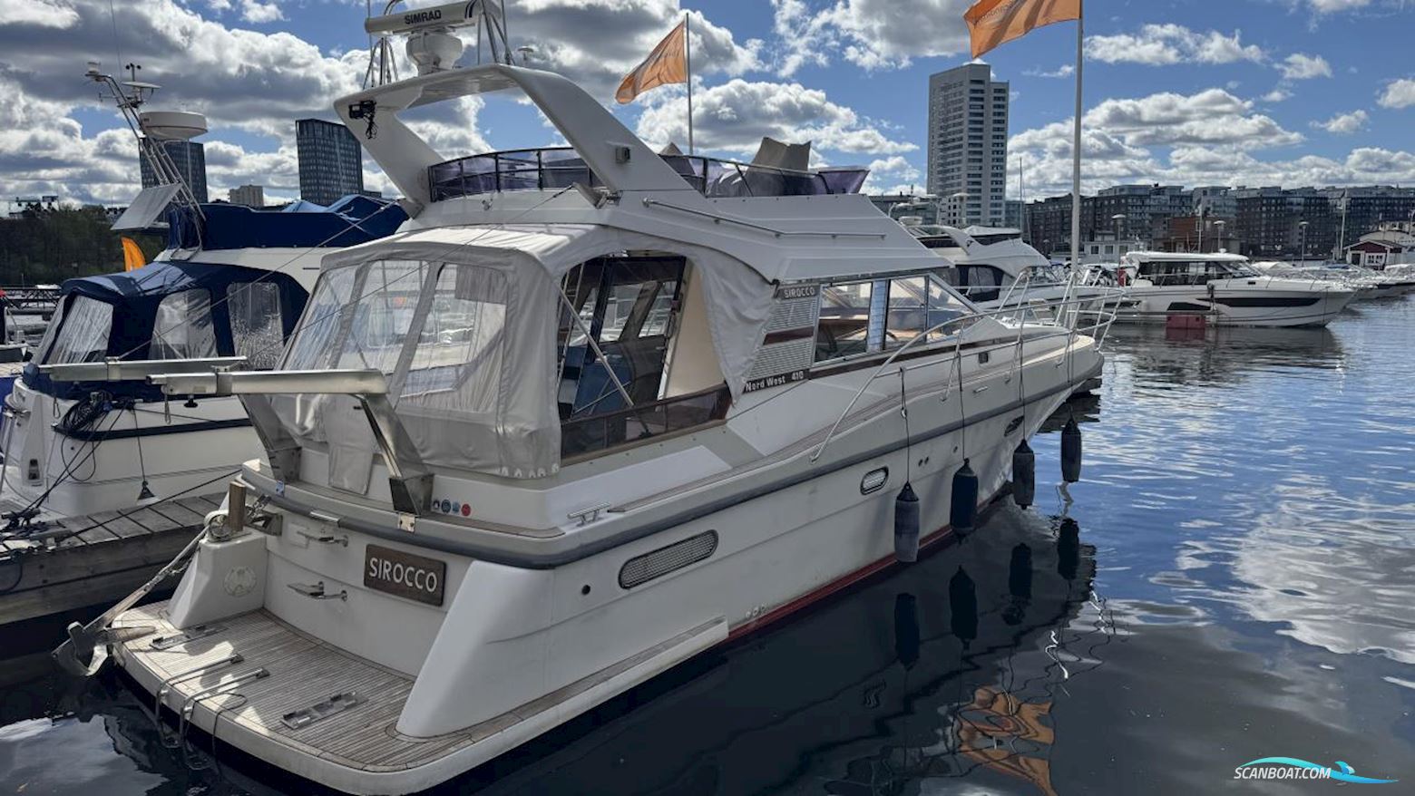 Nord West 410 Flybridge Motorboot 1997, mit Volvo Penta motor, Sweden
