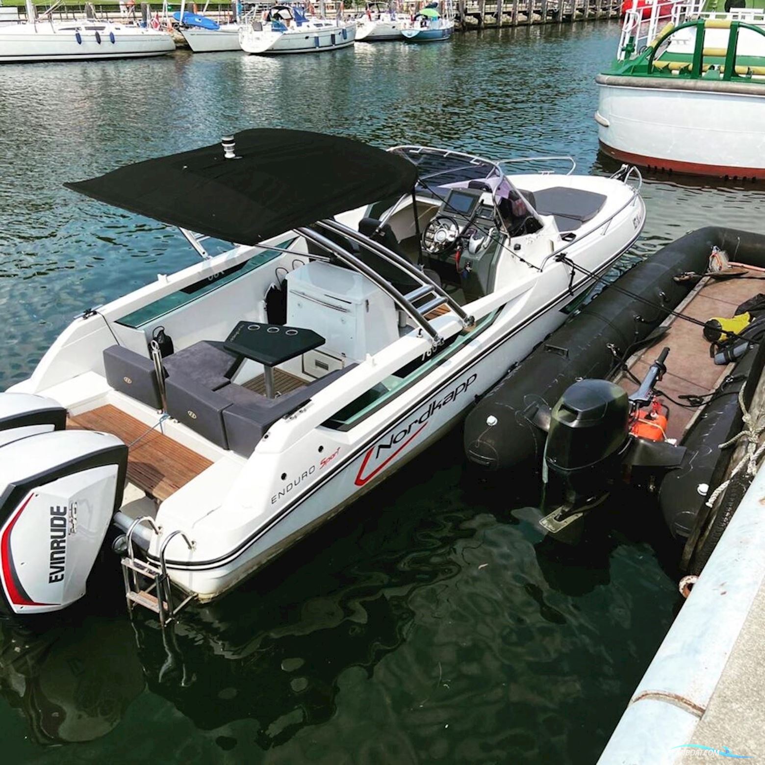 Nordkapp Enduro 760 Sport Motorboot 2015, mit Evinrude Outboard Motors motor, Deutschland