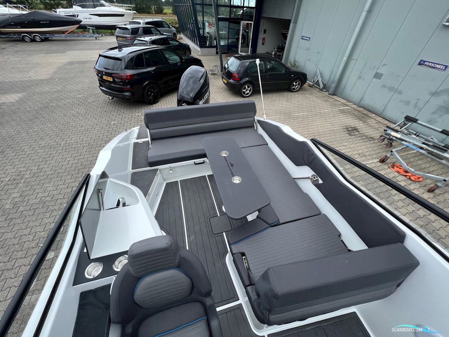 NorthMaster 760 Cruiser. Dit schip is aanwezig op de Suzuki stand van hiswa te water 2026.