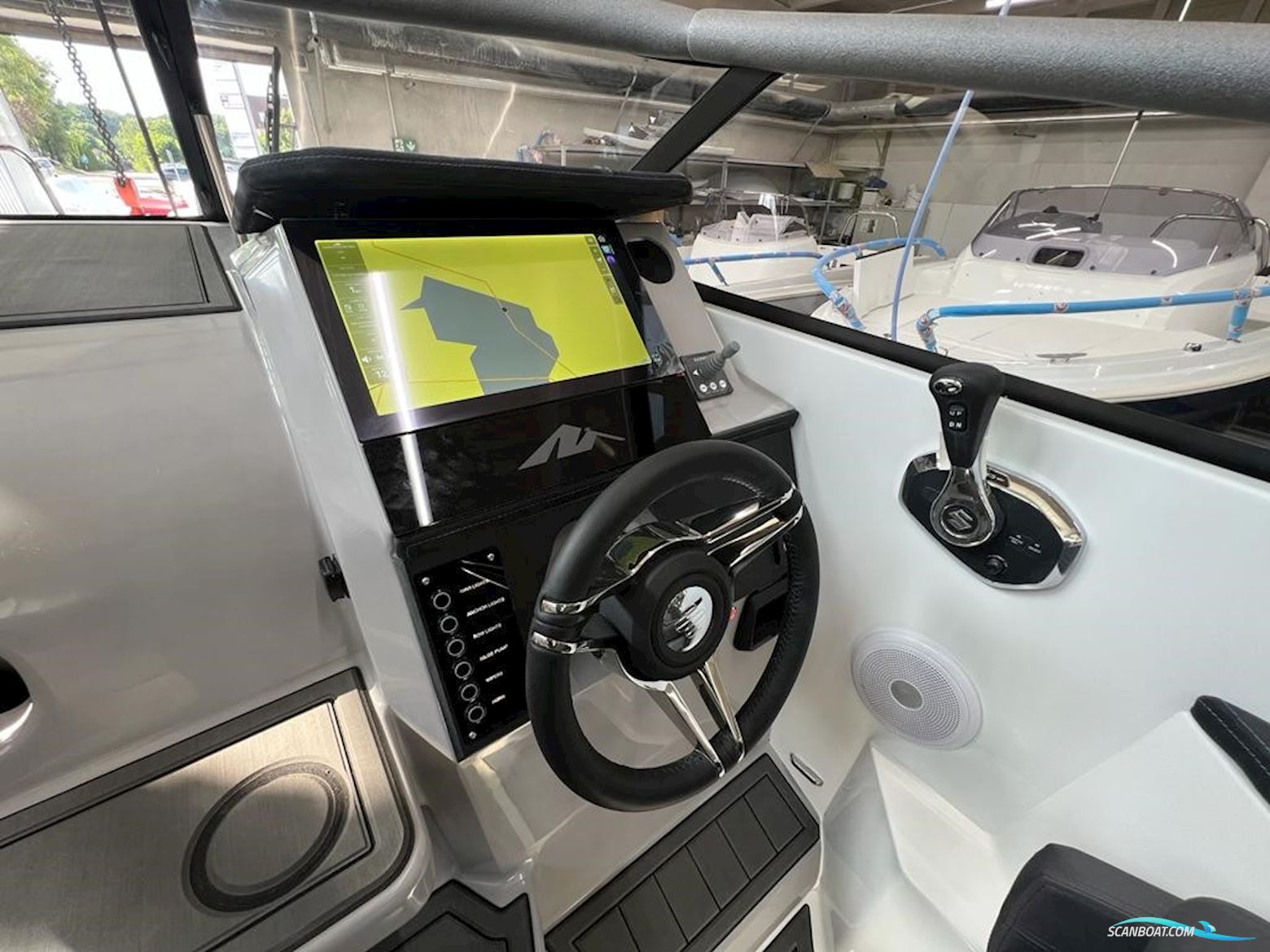 NorthMaster 760 Cruiser. Dit schip is aanwezig op de Suzuki stand van hiswa te water 2026.