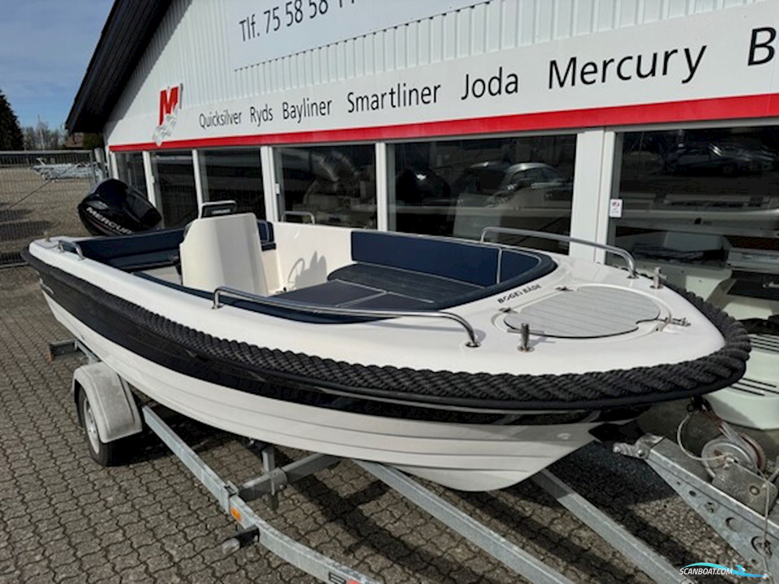 Nydam 500 Classic Med 40 hk Mercury-Efi 4 Takt og Brenderup Trailer - Anvisningssalg