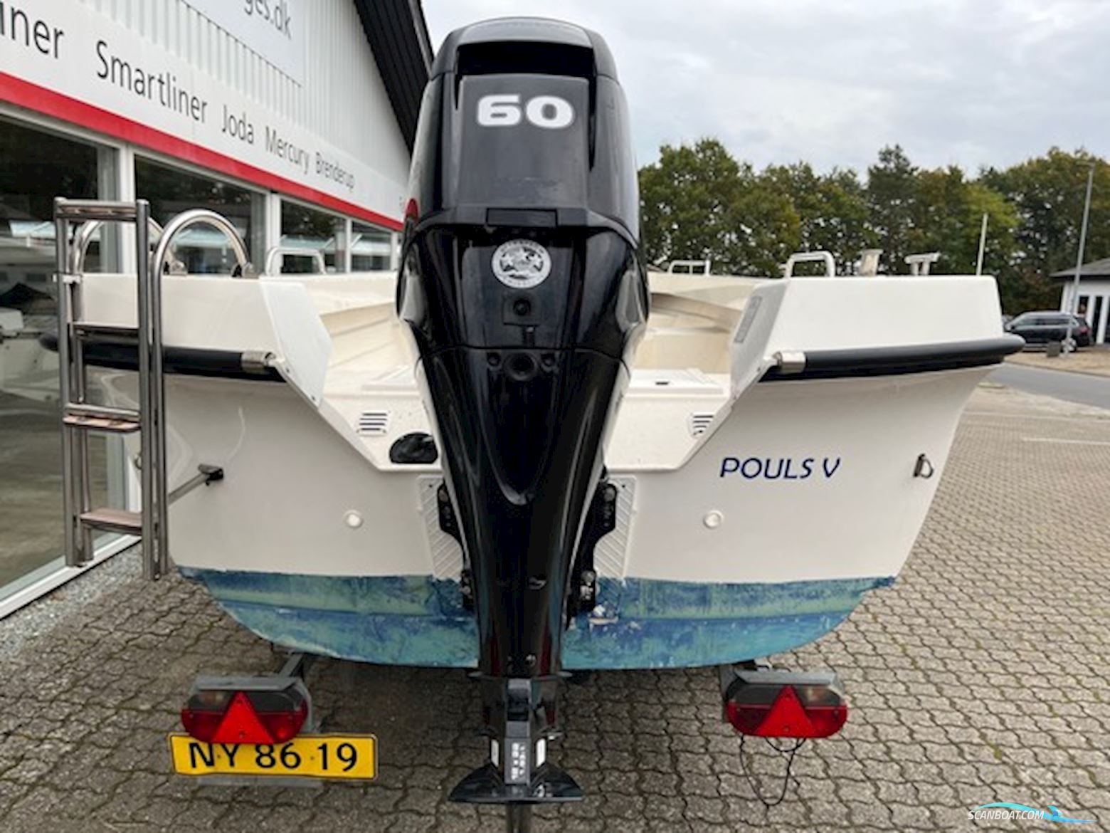 Nydam 550 Fisk med 60 hk Mercury-EFI 4-takt Big Tiller 