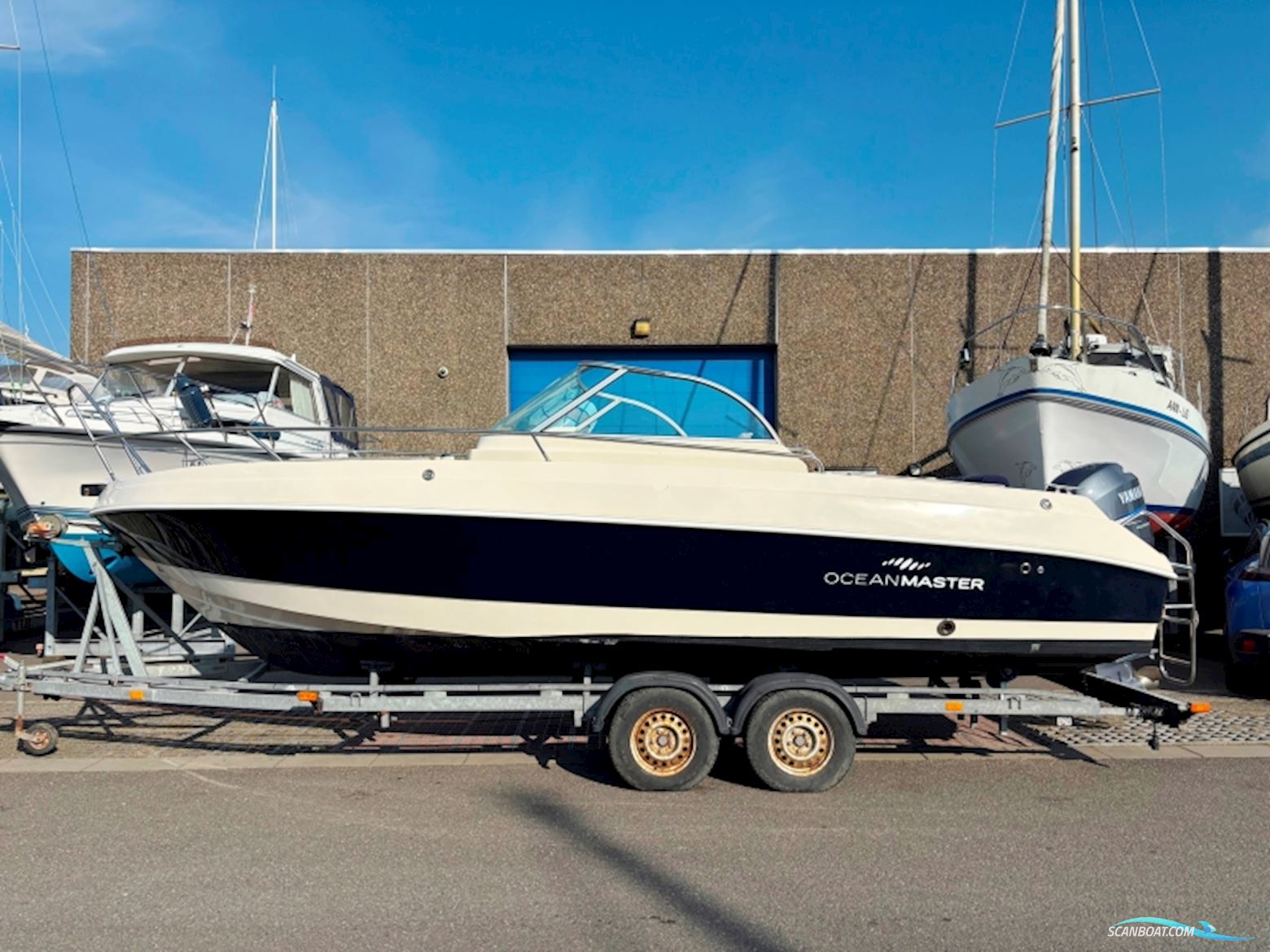 Oceanmaster 720 WA Styrepultsbåd m. Kabine Motorboot 2011, mit Yamaha motor, Dänemark