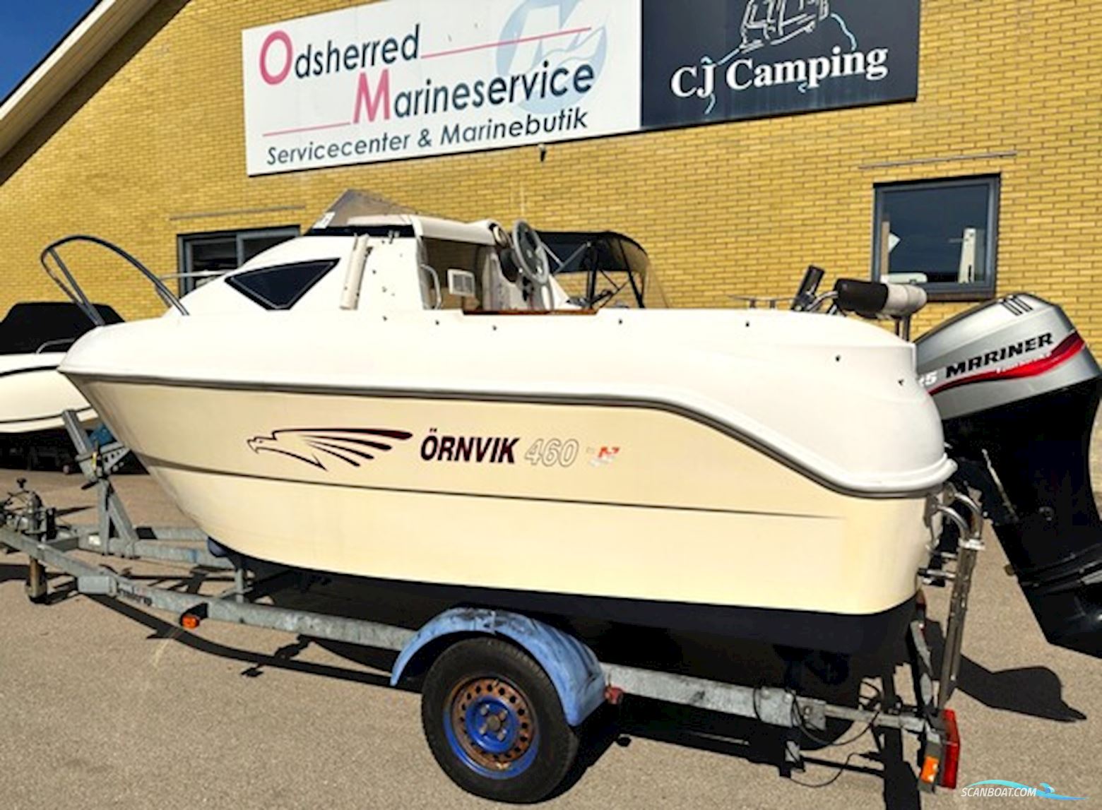 Ørnvik 460 med Mariner 25 HK Motorboot 2004, mit Mariner motor, Dänemark
