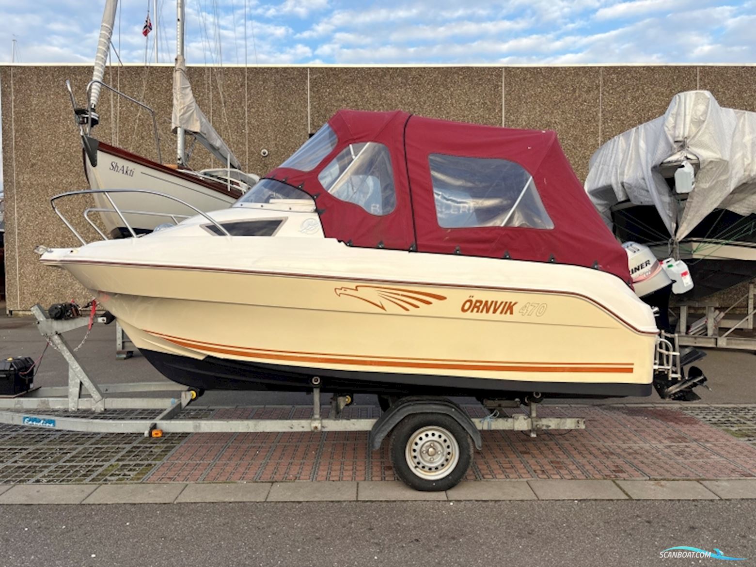 Ørnvik 470 Cruiser Kabinebåd Motorboot 2007, mit Mariner motor, Dänemark