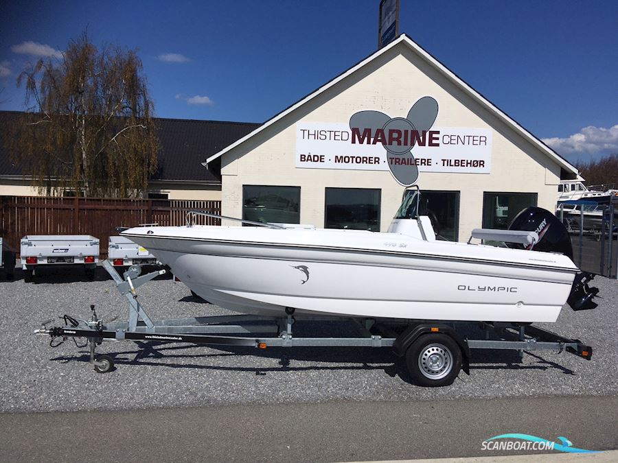Olympic 490 SX Mer Mercury F60 Motorboot 2025, mit Mercury F60 Elpt Efi motor, Dänemark