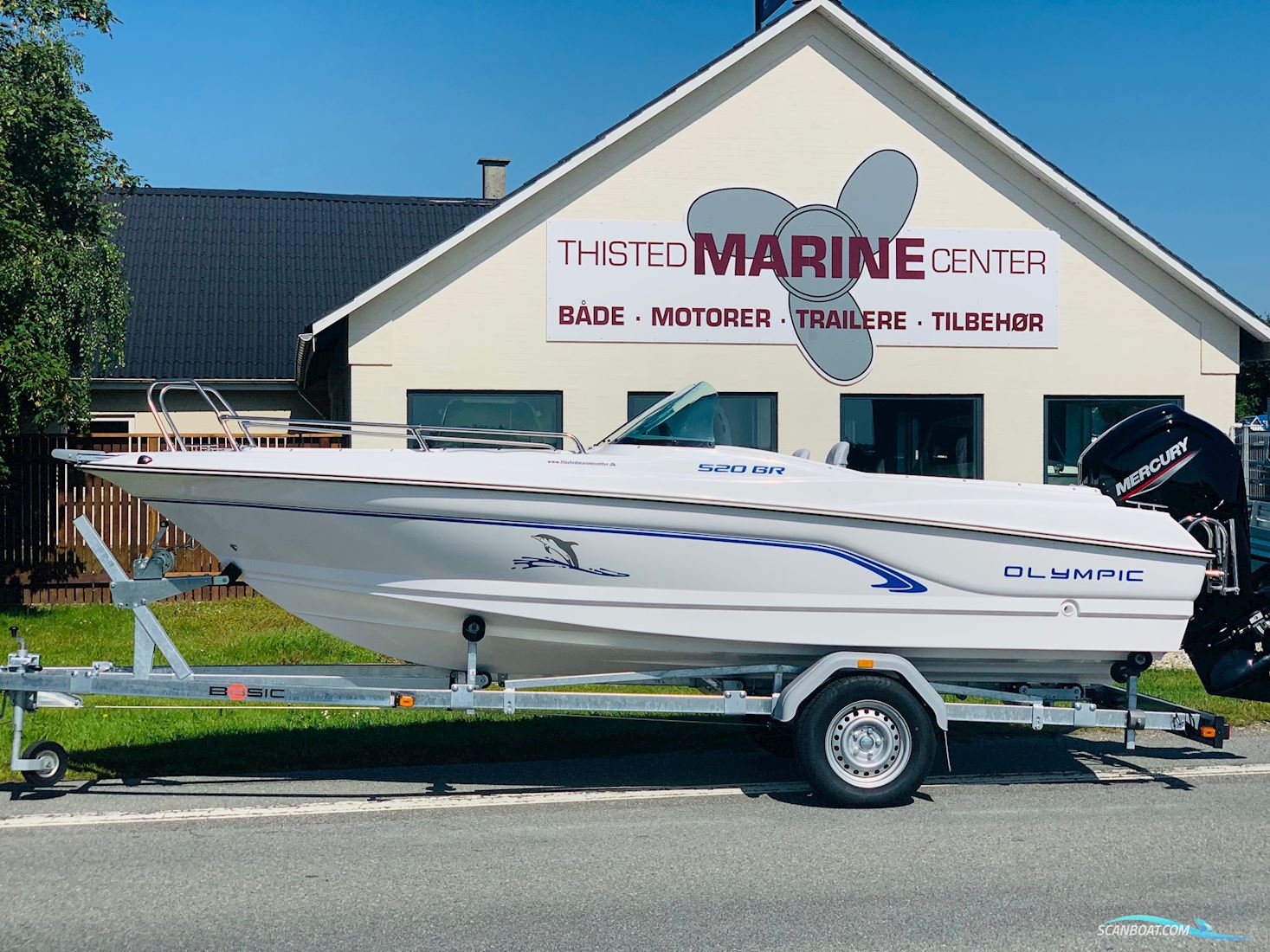Olympic 520 Bowrider Motorboot 2025, mit Honda BF 100 motor, Dänemark