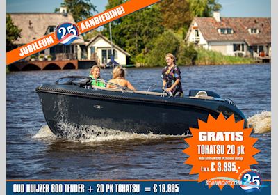 Oudhuijzer 600 Tender JUBILEUM nu met GRATIS Tohatsu 20 pk Motorboot 2025, Niederlande