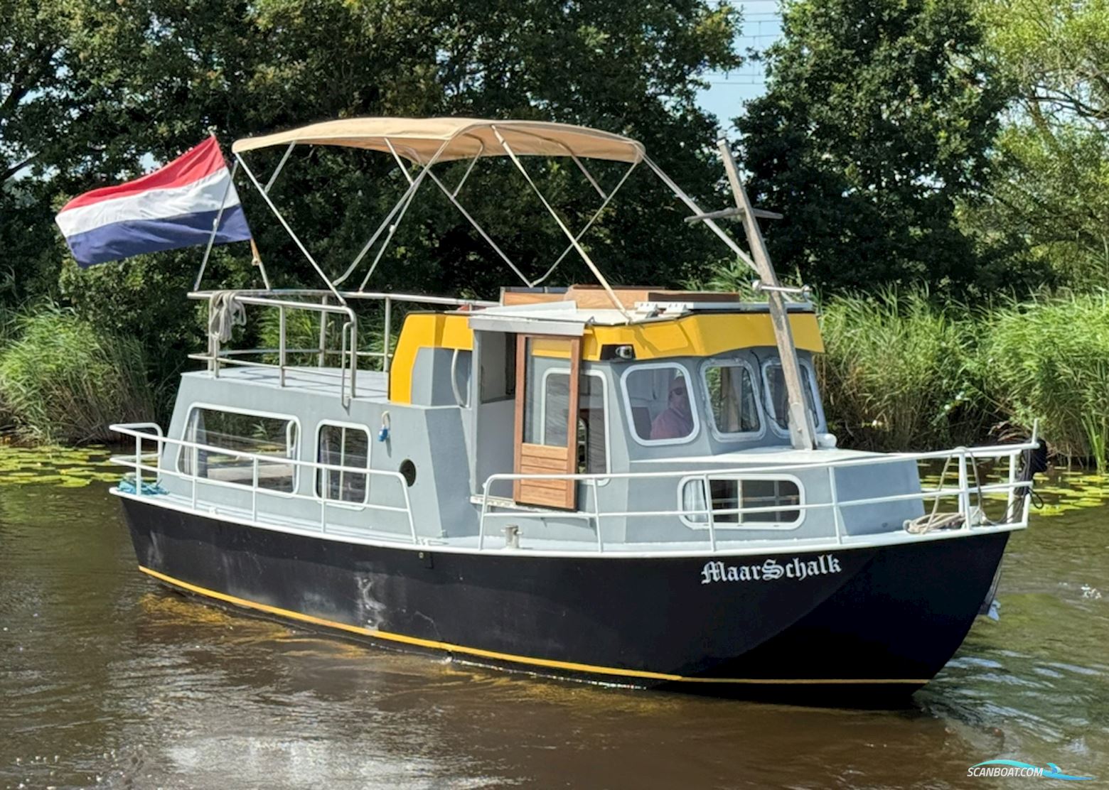 Parlevinker Tinyhouse Motorboot 1982, mit Mercedes motor, Niederlande