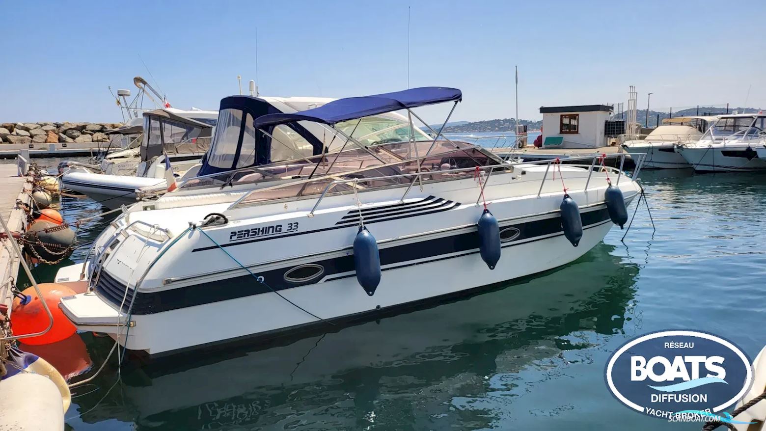 Pershing 33 Motorboot 1988, mit Cummins motor, Frankreich