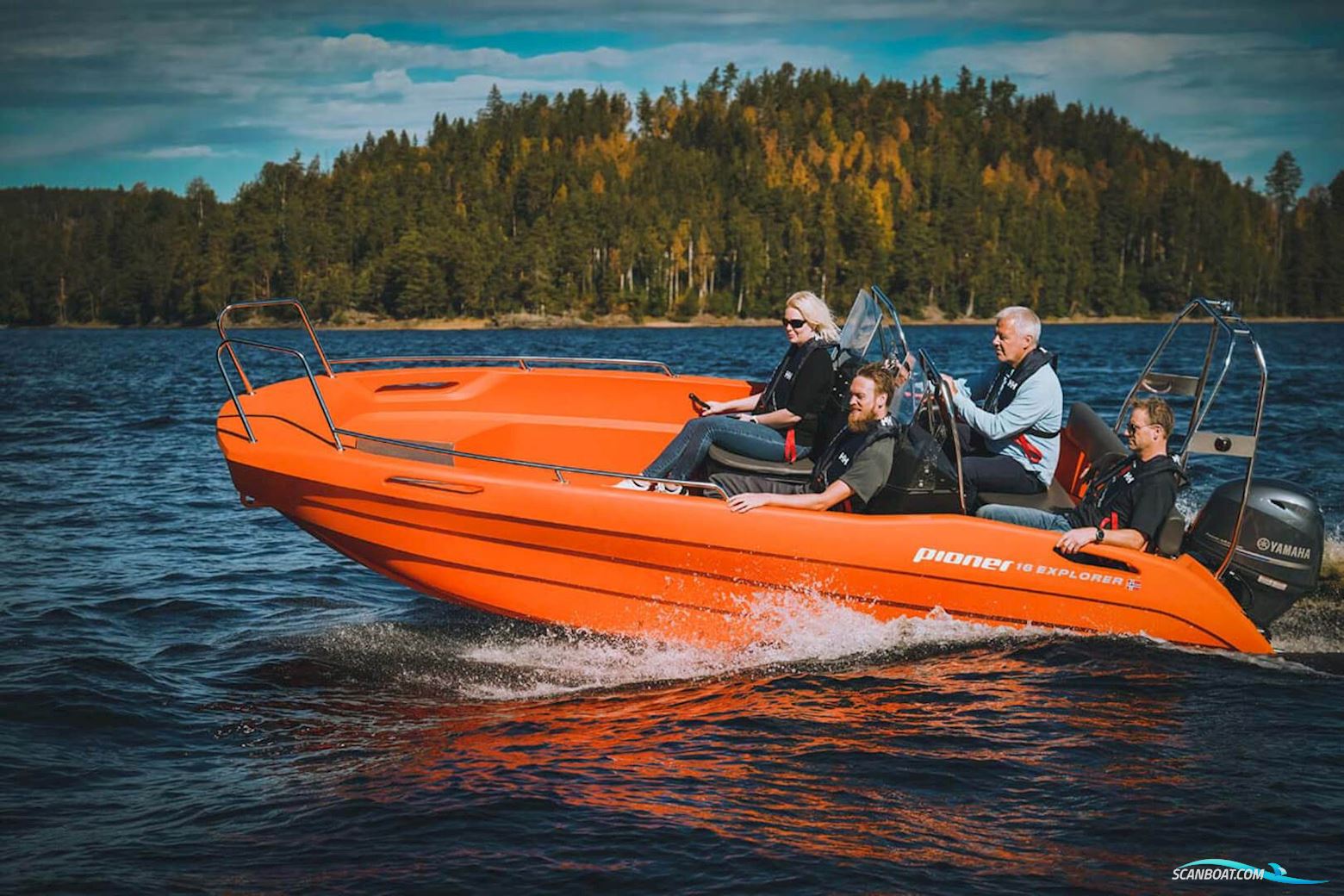 Pioner 16 Explorer Ad. Ed. "Double" Motorboot 2022, mit Yamaha F40Fetl motor, Dänemark