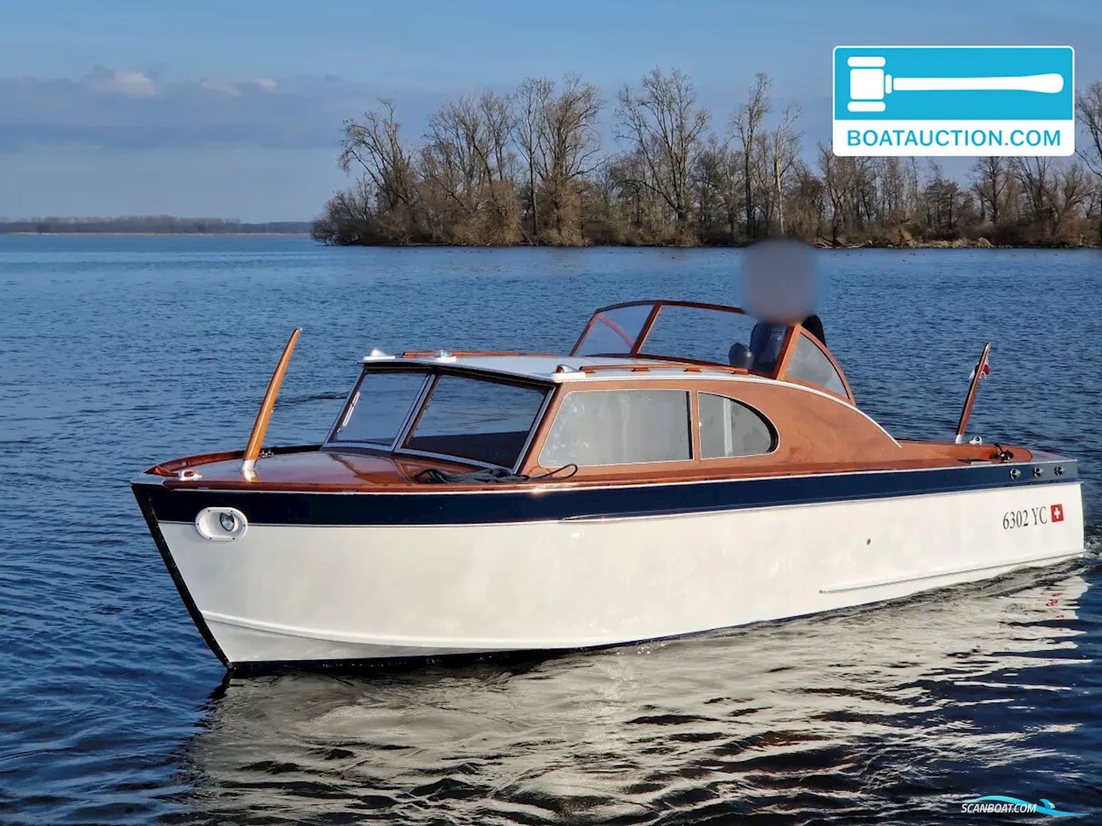 Portier Holiday Motorboot 1955, mit Volvo Penta motor, Niederlande